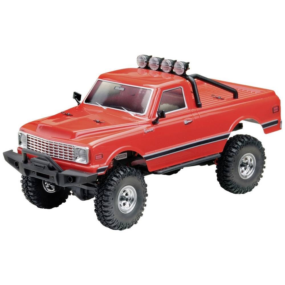 RC-Auto 1:18 Elektro Micro Crawler Pickup-Red 4WD RTR