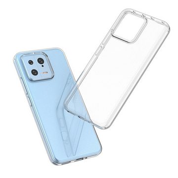 cofi1453 Bumper Silikon Hülle Basic für Xiaomi 13 Lite Case TPU Soft Handy Transparent