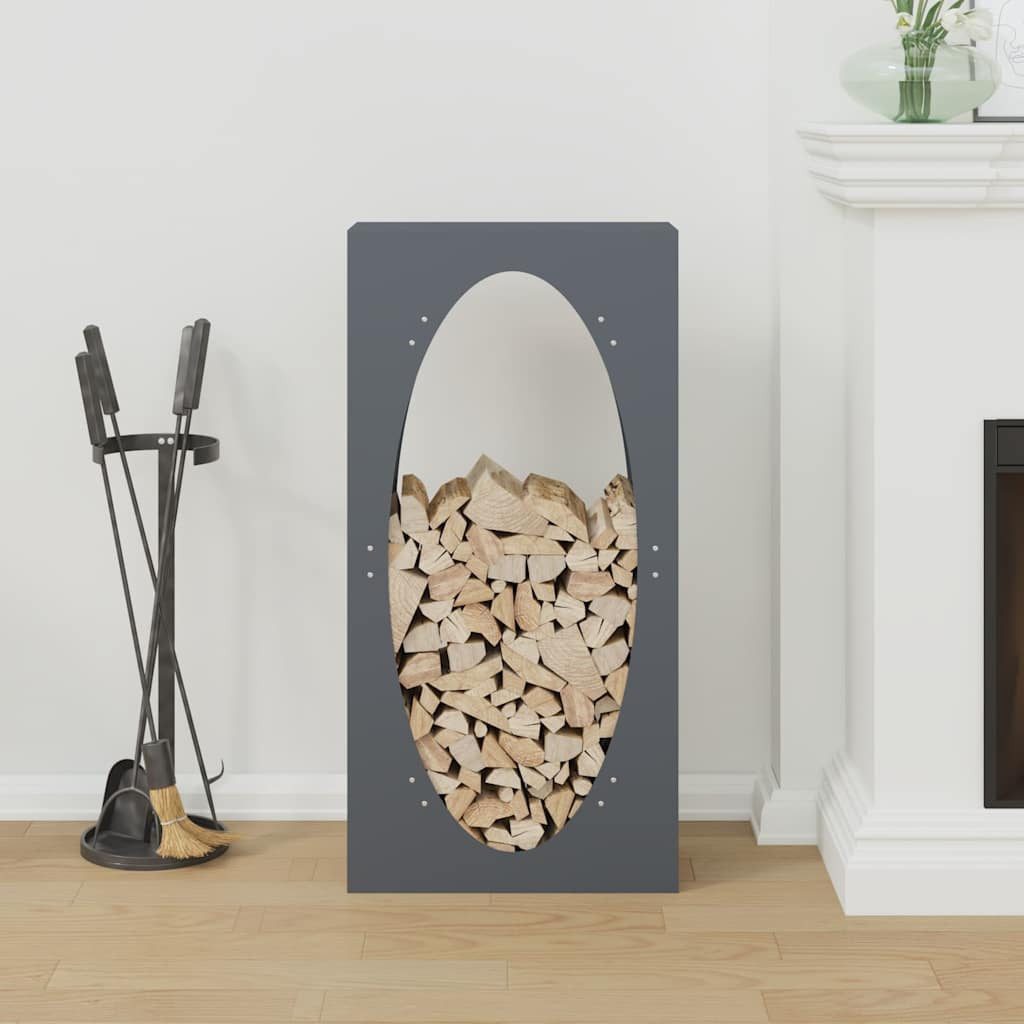 vidaXL Kaminholzregal Brennholzregal Anthrazit 50x23x100 cm Kaltgewalzter Stahl
