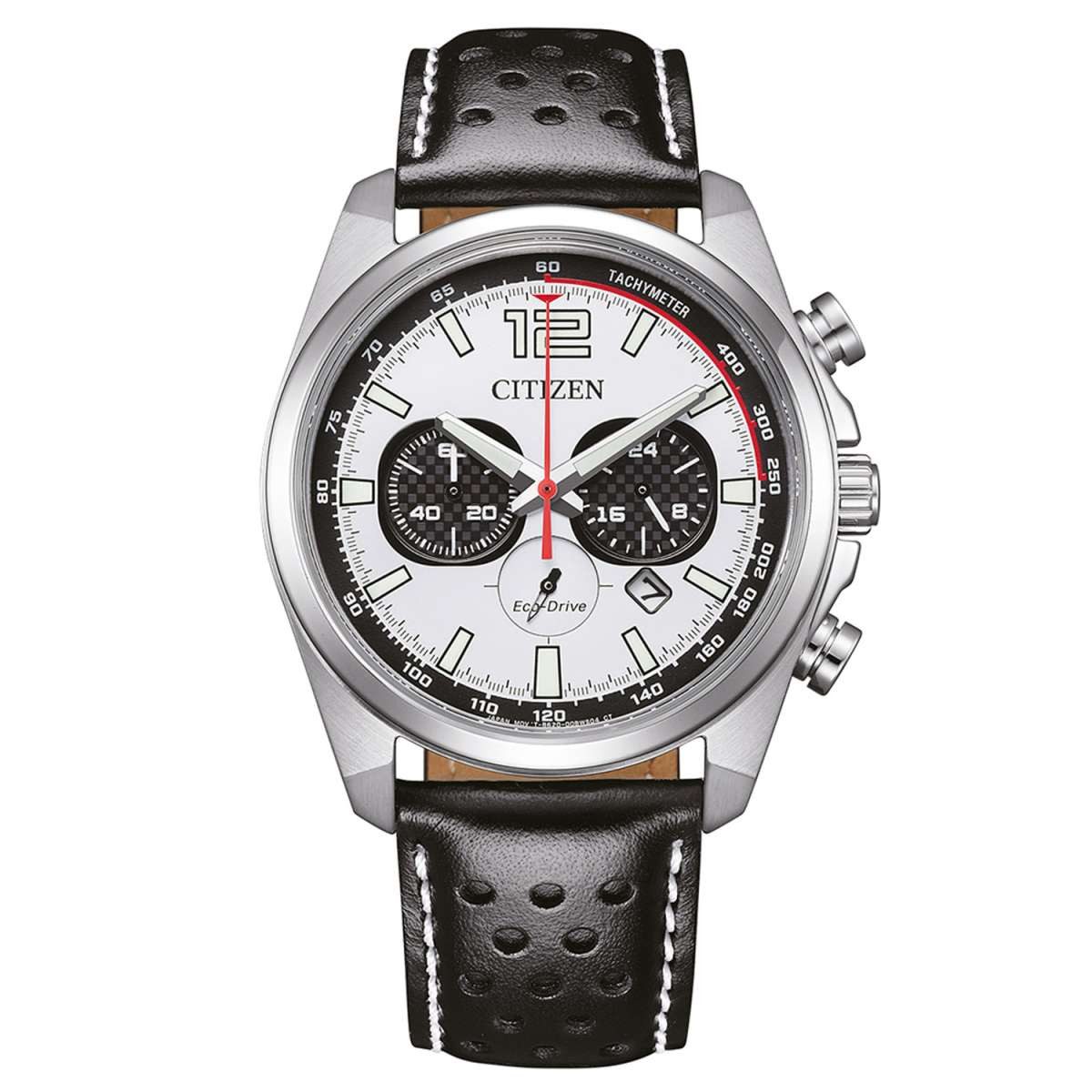 Citizen Chronograph CA4640-09A, Herrenuhr Eco-Drive Schwarz/Weiß
