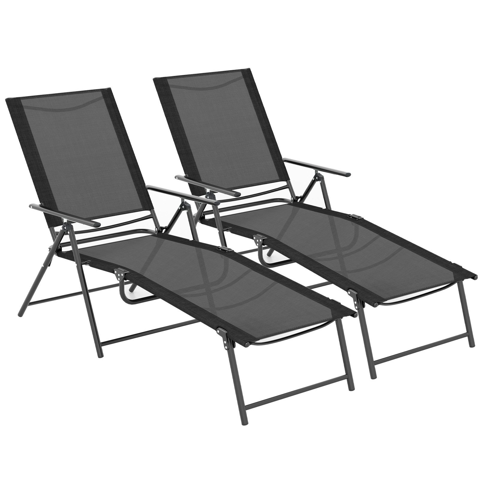COSTWAY Gartenliege, 2 St., klappbar mit günstig online kaufen