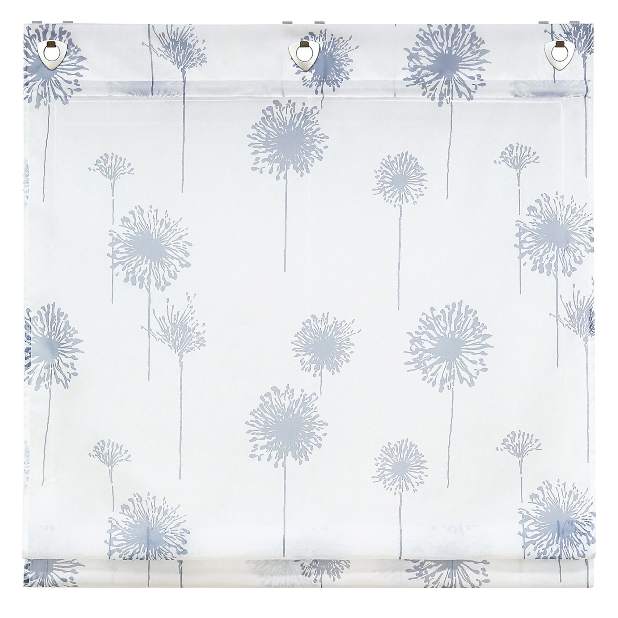 Delien Raffrollo Aleyna, mit Hakenaufhängung, Ösenrollo mit Pusteblumen günstig online kaufen