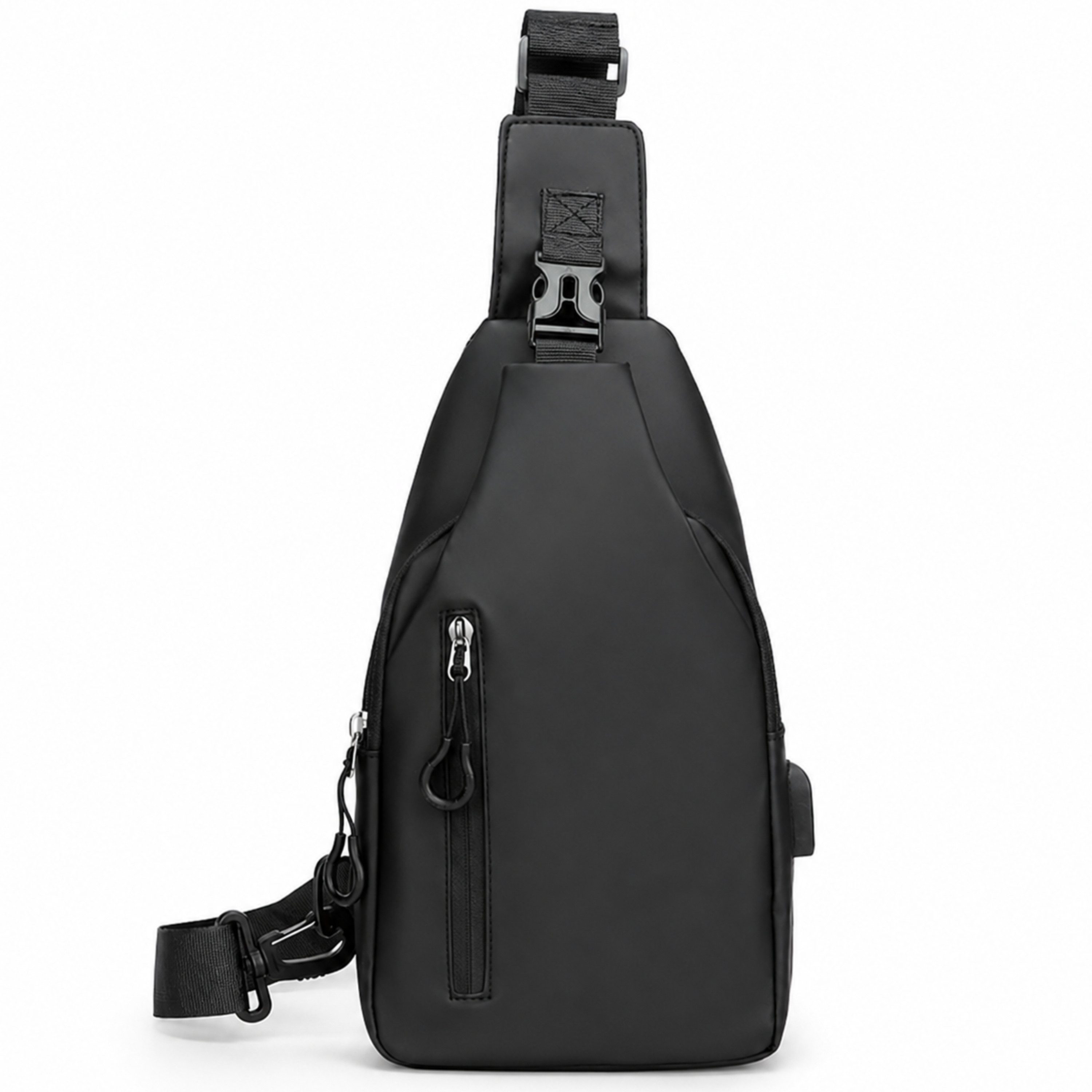StellarLuma Umhängetasche Herren Tasche Umhängetasche Brusttasche Schultertasche Crossbody (Erhältllich in drei verschiedenen Farben), 3 Fächer, Kopfhöreröffnung und wechselbarer Schultergurt fürs Tragen
