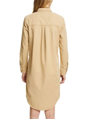 Esprit Midikleid Canvas-Kleid aus 100% Pima-Baumwolle
