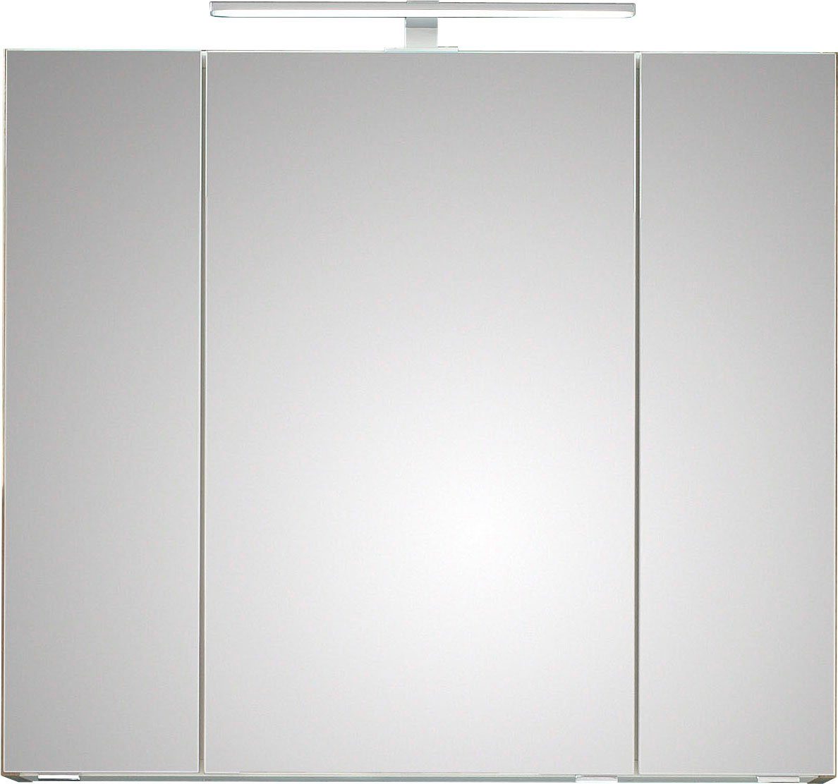 PELIPAL Spiegelschrank Quickset 353 Breite mit LED Beleuchtung 80 cm