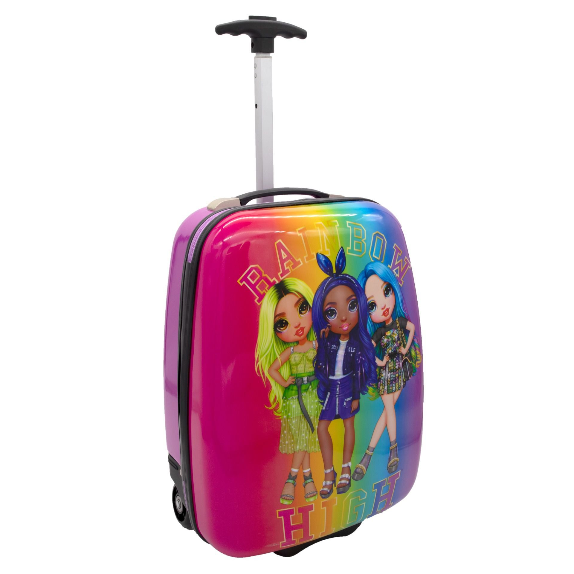 Rainbow High Kinderkoffer Trolley Reisekoffer Praktischer Reisebegleiter für junge Entdecker