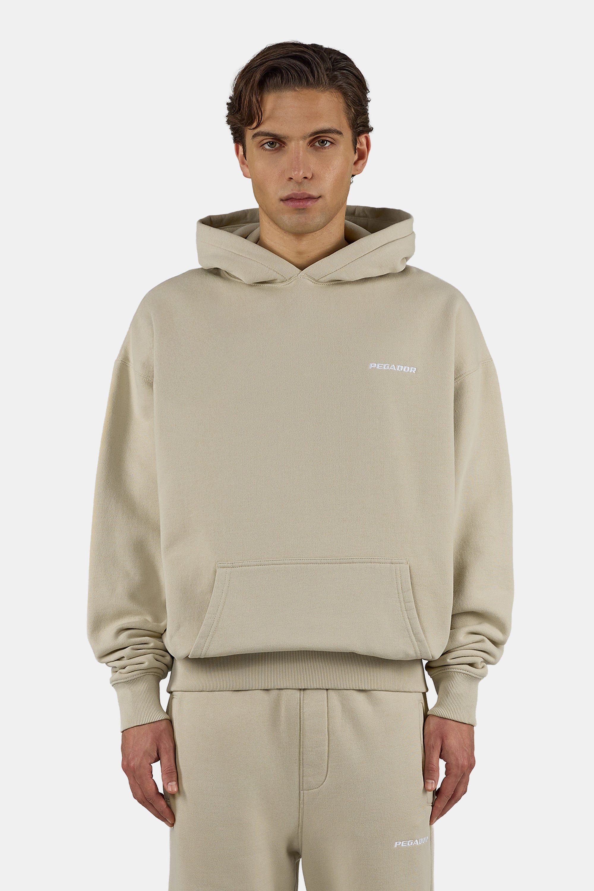 PEGADOR Kapuzensweatshirt Logo Oversized Hoodie Baumwollmischung, oversize günstig online kaufen