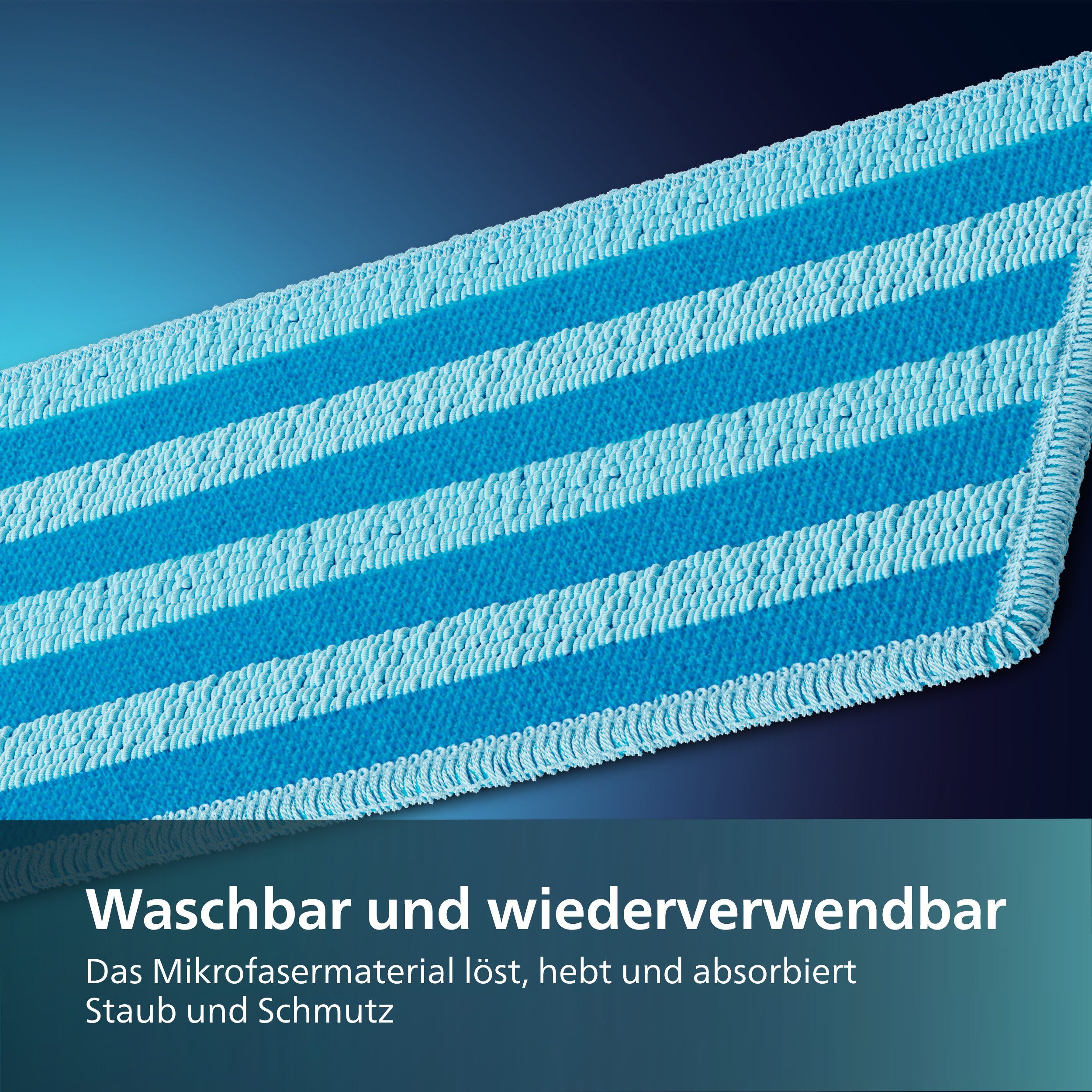 Philips XV1630/01 Cordless Vacuum 3000 Series Mikrofaserpad (Mikrofaser, 2,5, Packung, 2-tlg., mit den kabellosen Philips Staubsaugern der 3000er Serie kompatibel)