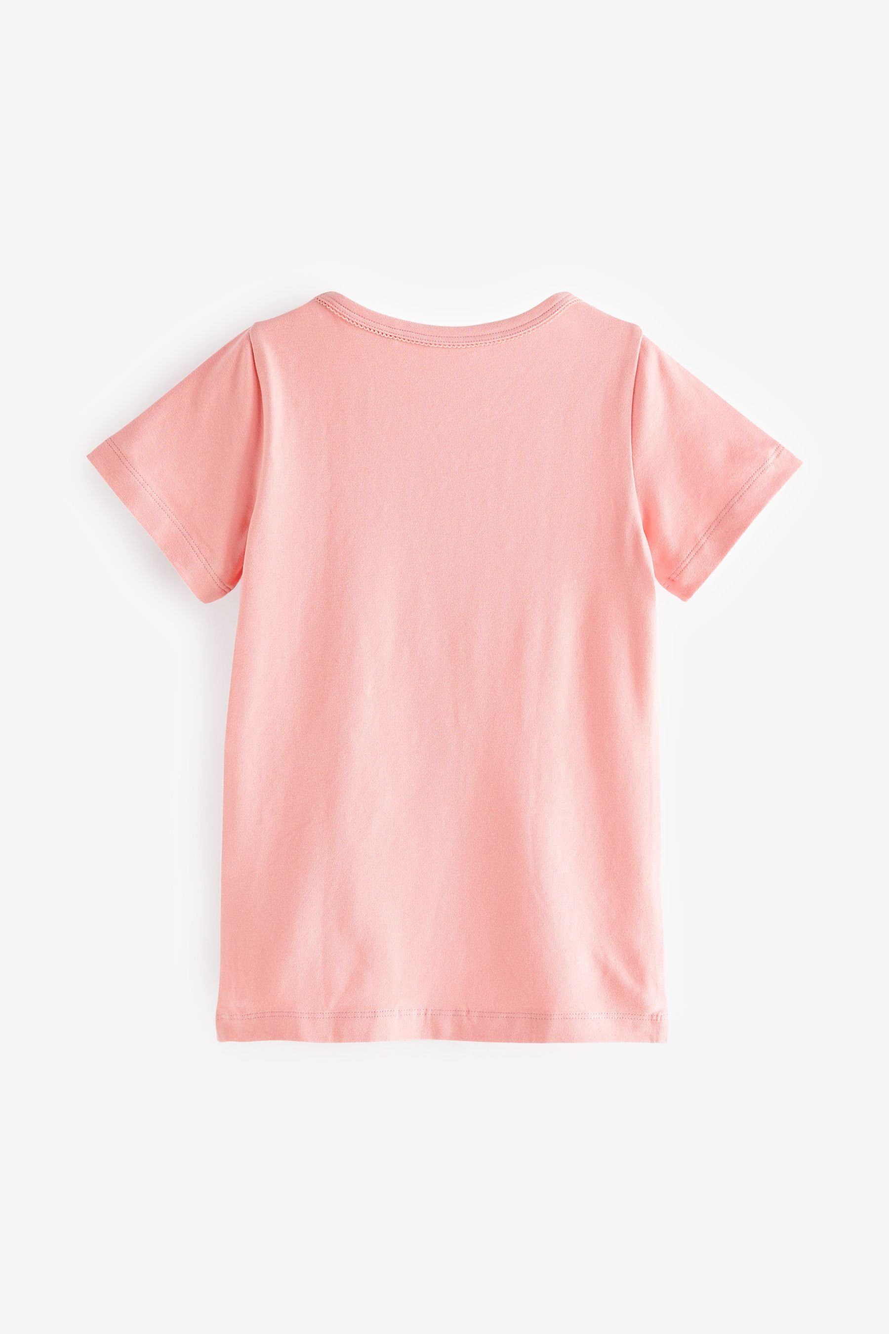 Next Unterhemd Unterhemden, Sleeved Pink (2-St) 2er-Pack Short