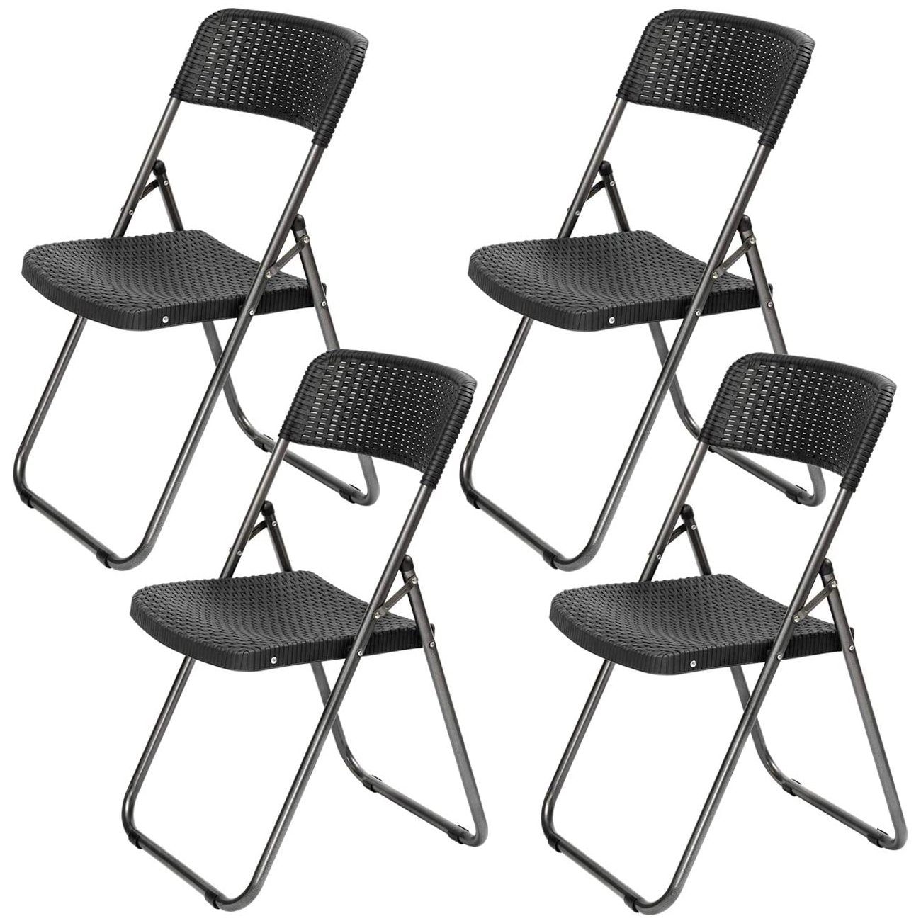 Sekey Klappstuhl Gartenstuhl Polyrattan, Faltstühle klappbar, Campingstuhl günstig online kaufen