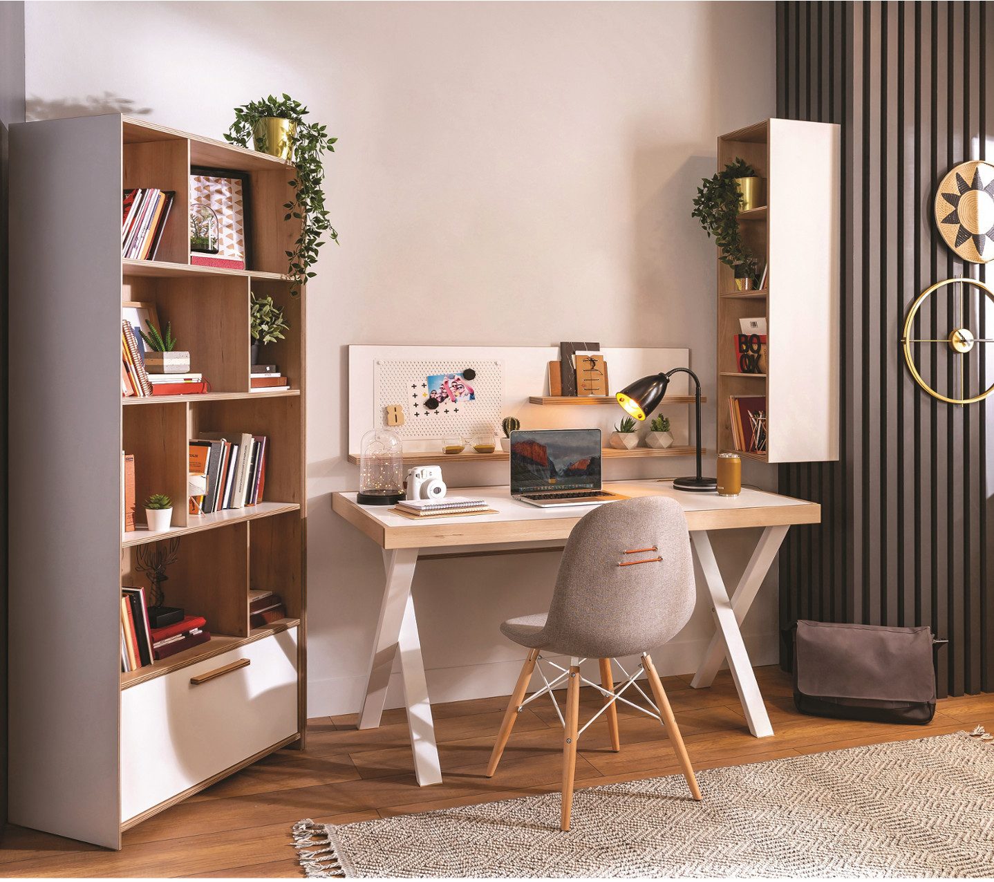 Möbel-Zeit Wandregal MODERA mit 4 Fächern