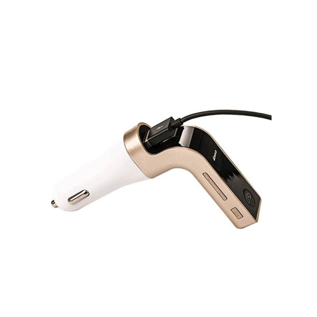 LA CUTE Bluetooth FM Transmitter mit Geräuschunterdrückung KFZ-Transmitter Standard-USB zu Zigarettenanzünder, Funktioniert mit allen gängigen Smartphones