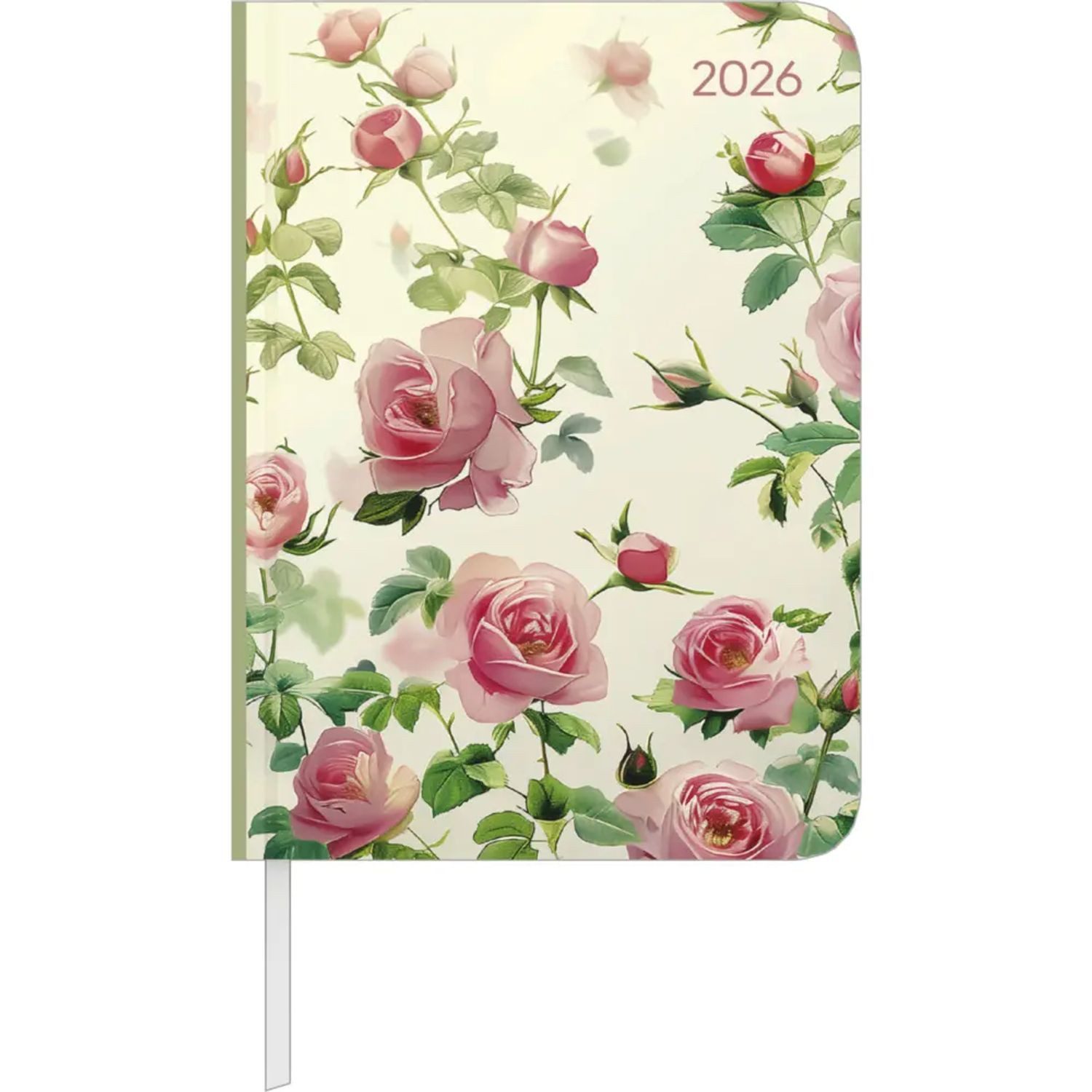 Alpha Edition Taschenkalender Alpha Edition - Daily Journal Roses 2026 - Taschenkalender 11×15 cm...