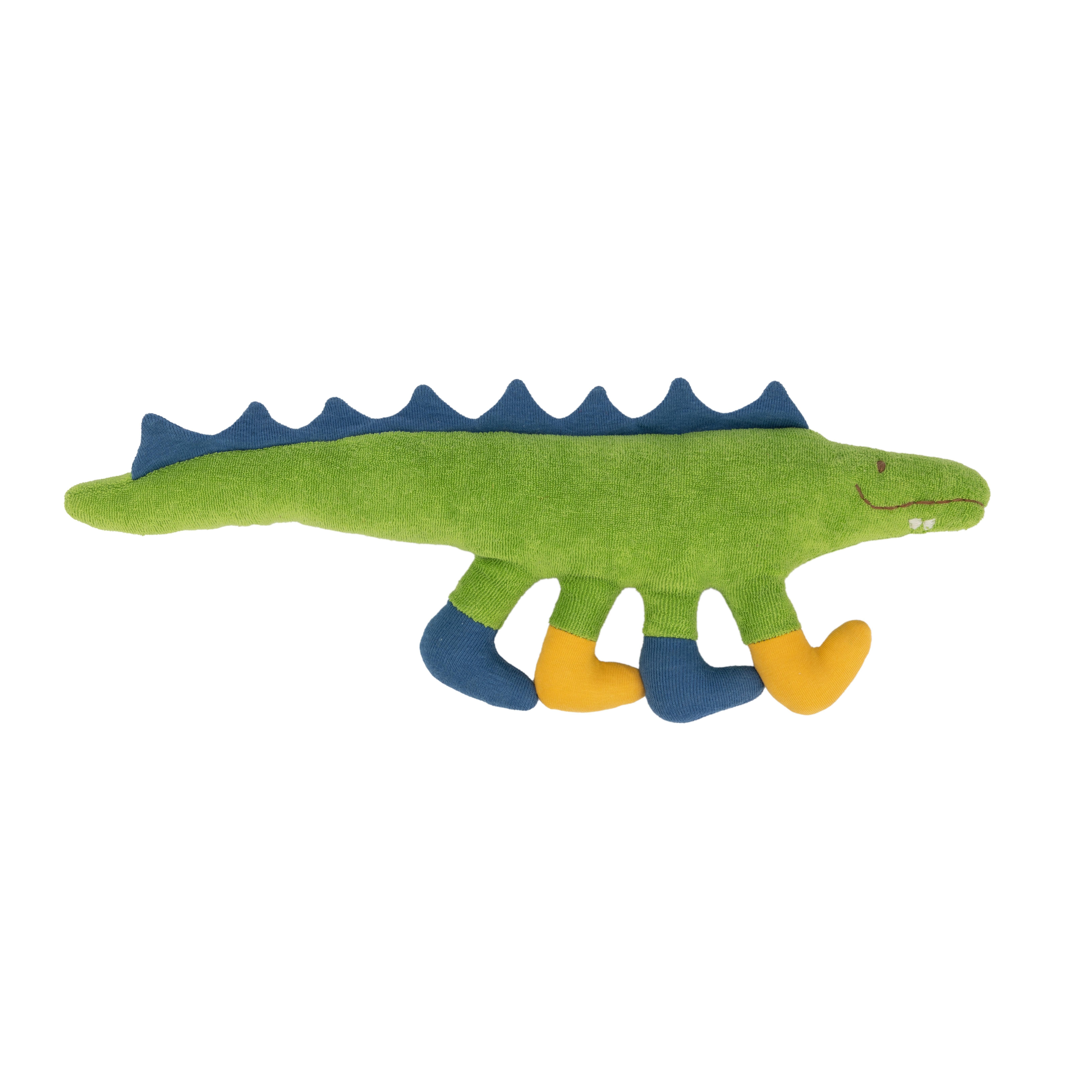 El Puente Stoffpuppe Stoffpuppe "Kroko" aus Bio-Baumwolle, Handmade, Handmade