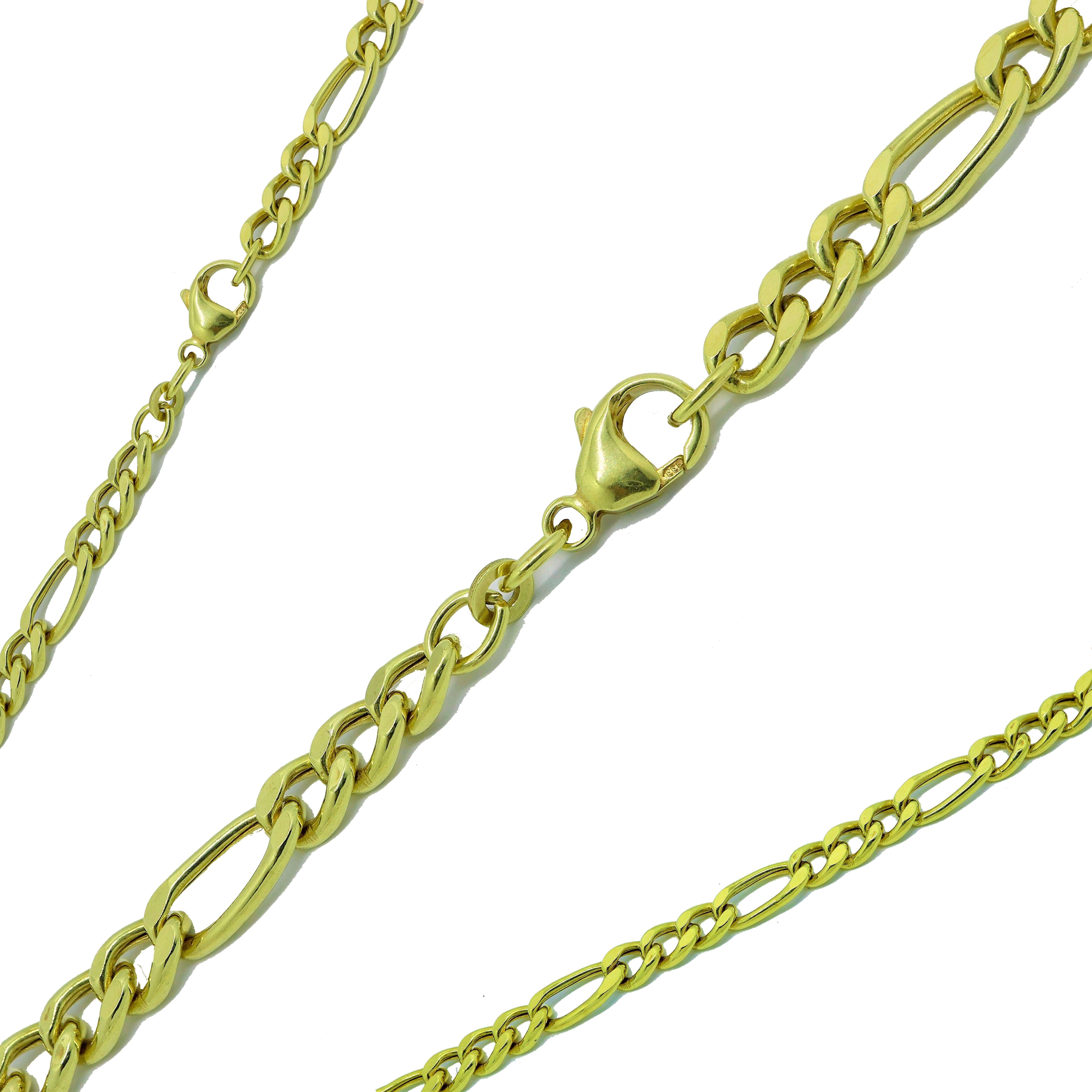 Collier Figarokette 333 8Karat Gold 5,3mm 45cm hochwertiges edles Collier
