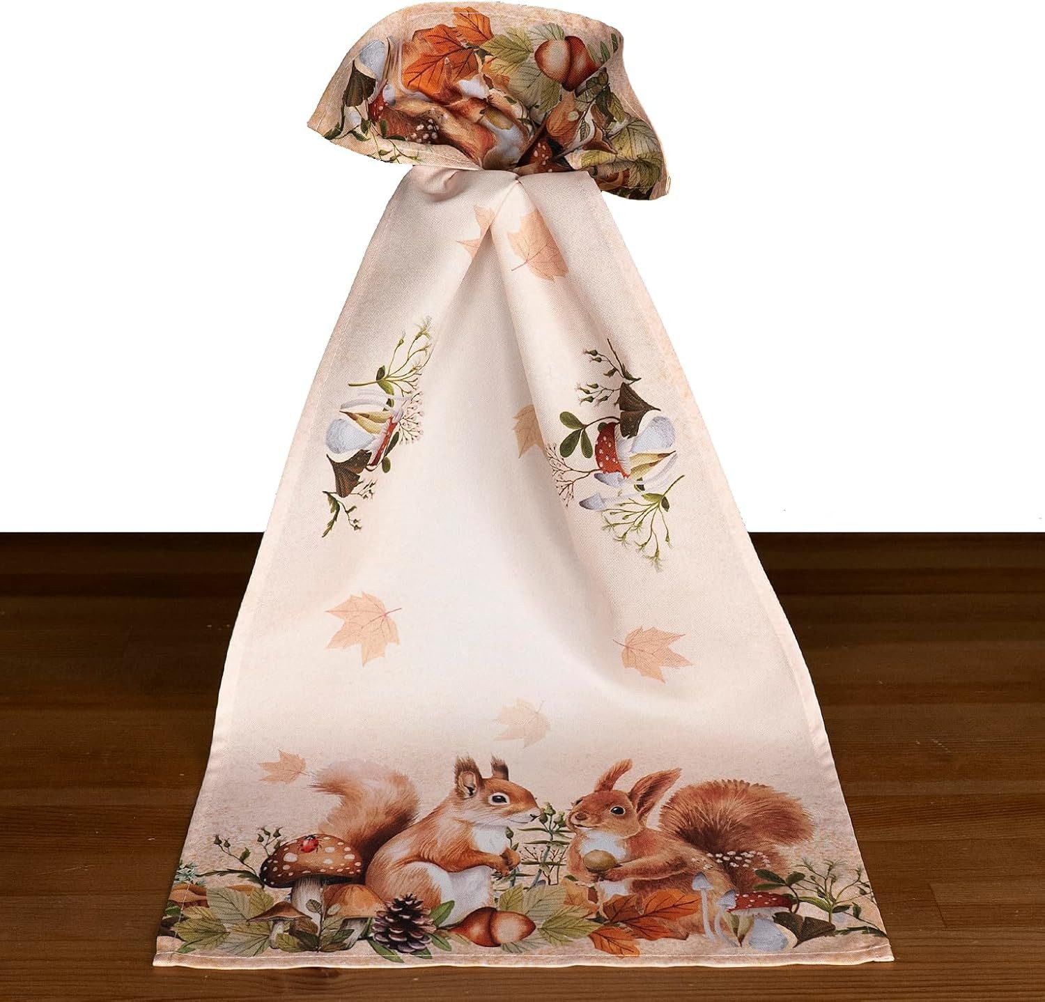texpot Tischdecke Tischläufer Druck Eichhörnchen Herbst günstig online kaufen