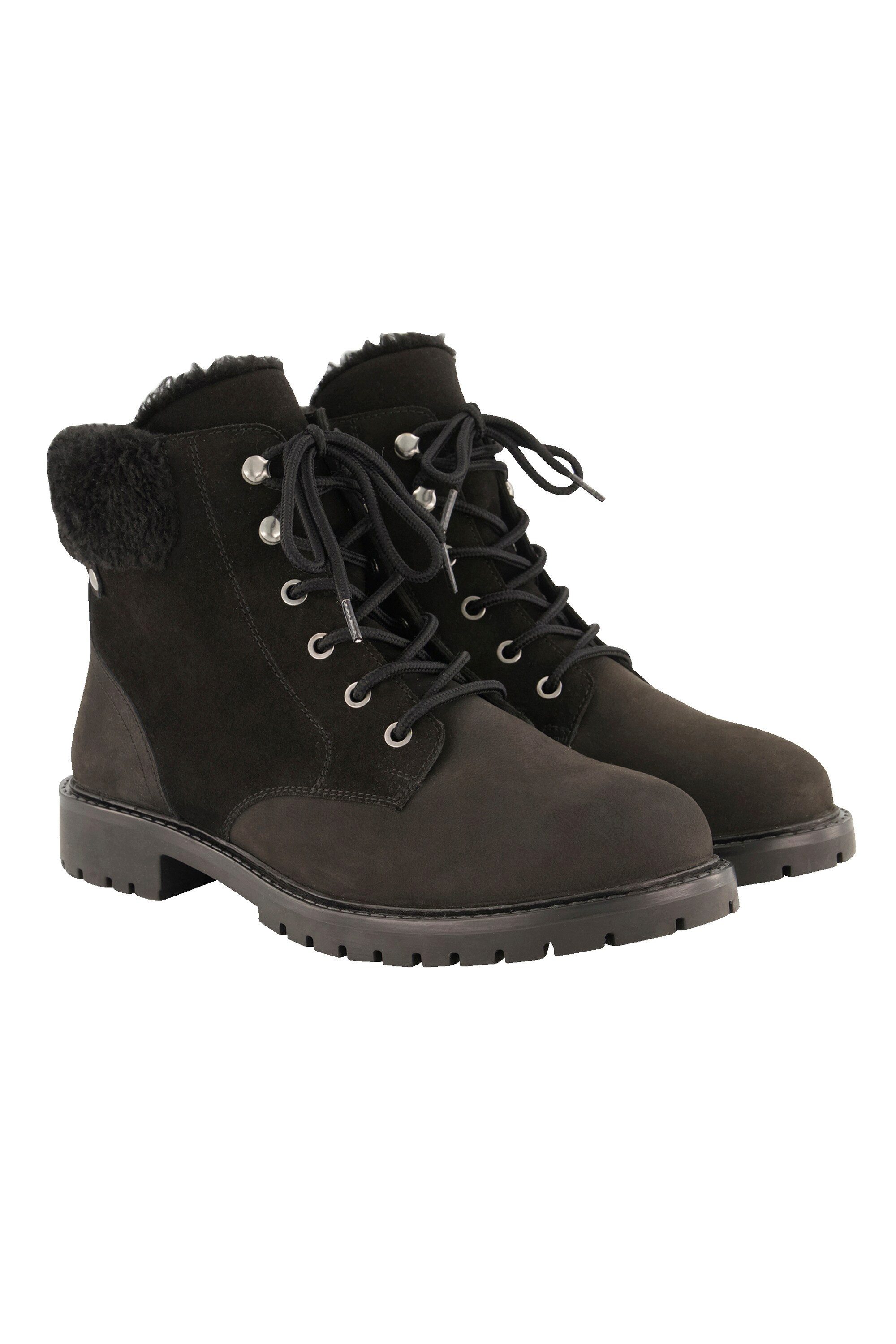 Ulla Popken Lederboots Textilschaft Weite H Stiefel günstig online kaufen