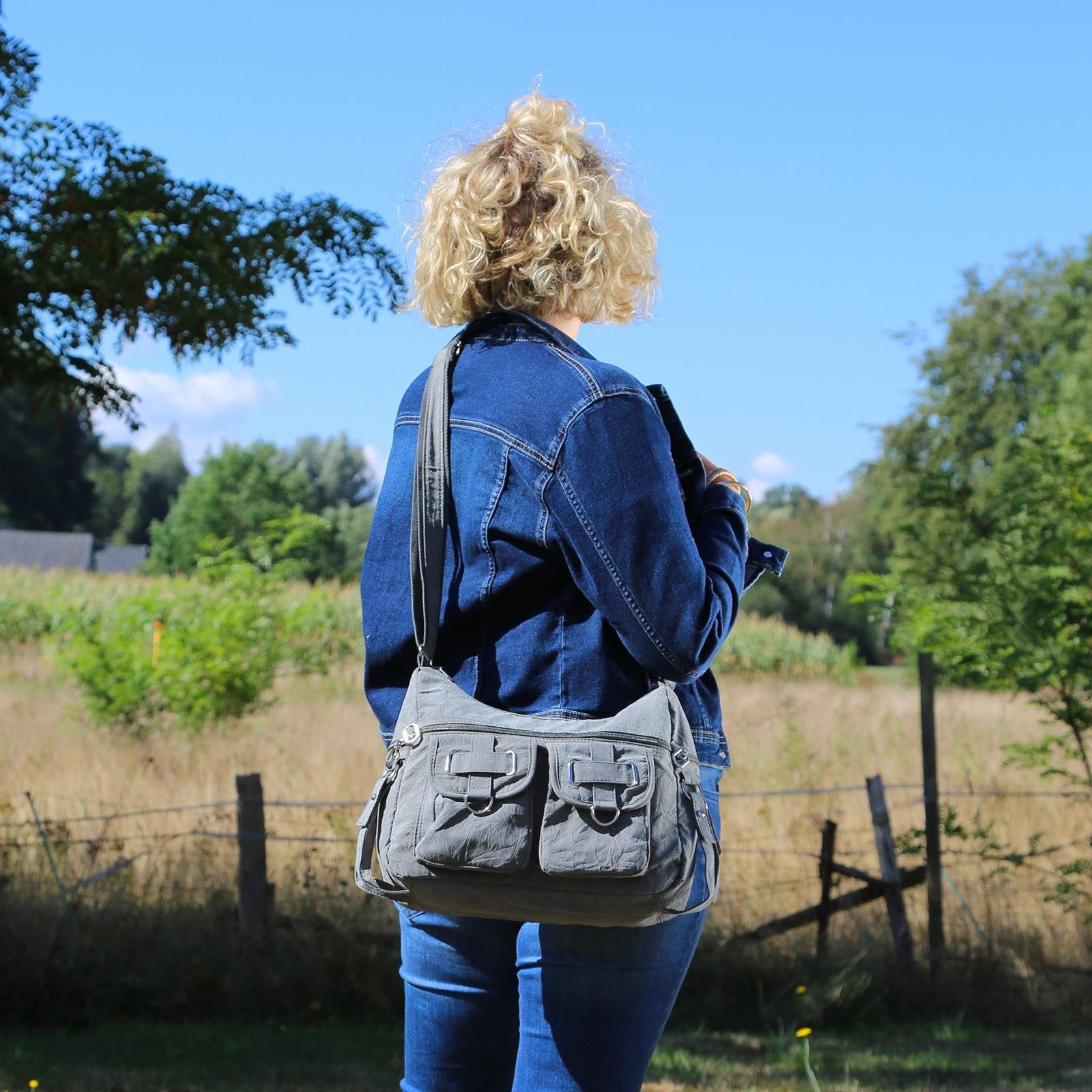 Christian Wippermann Umhängetasche Damenhandtasche Schultertasche Umhängetasche Crossover (einzeln)