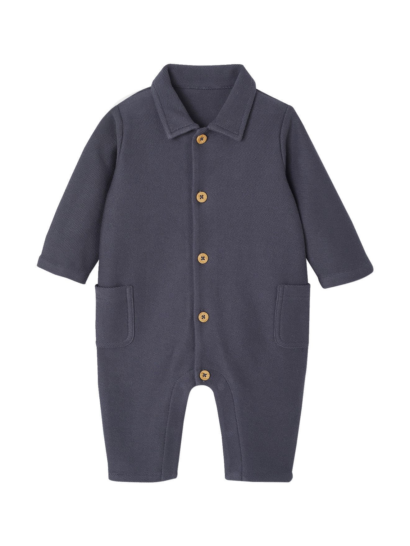 Latzhose Baby Overall mit Hemdkragen