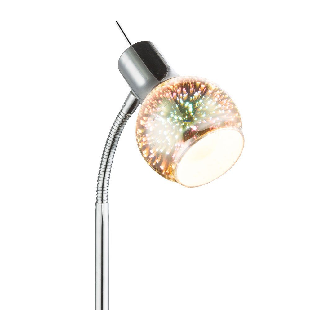 etc-shop Nachtlicht- Leuchtmittel Glas Lese Spot Lampe Wohnraum Warmweiß, Schreibtischlampe, inklusive, Tisch Kugel