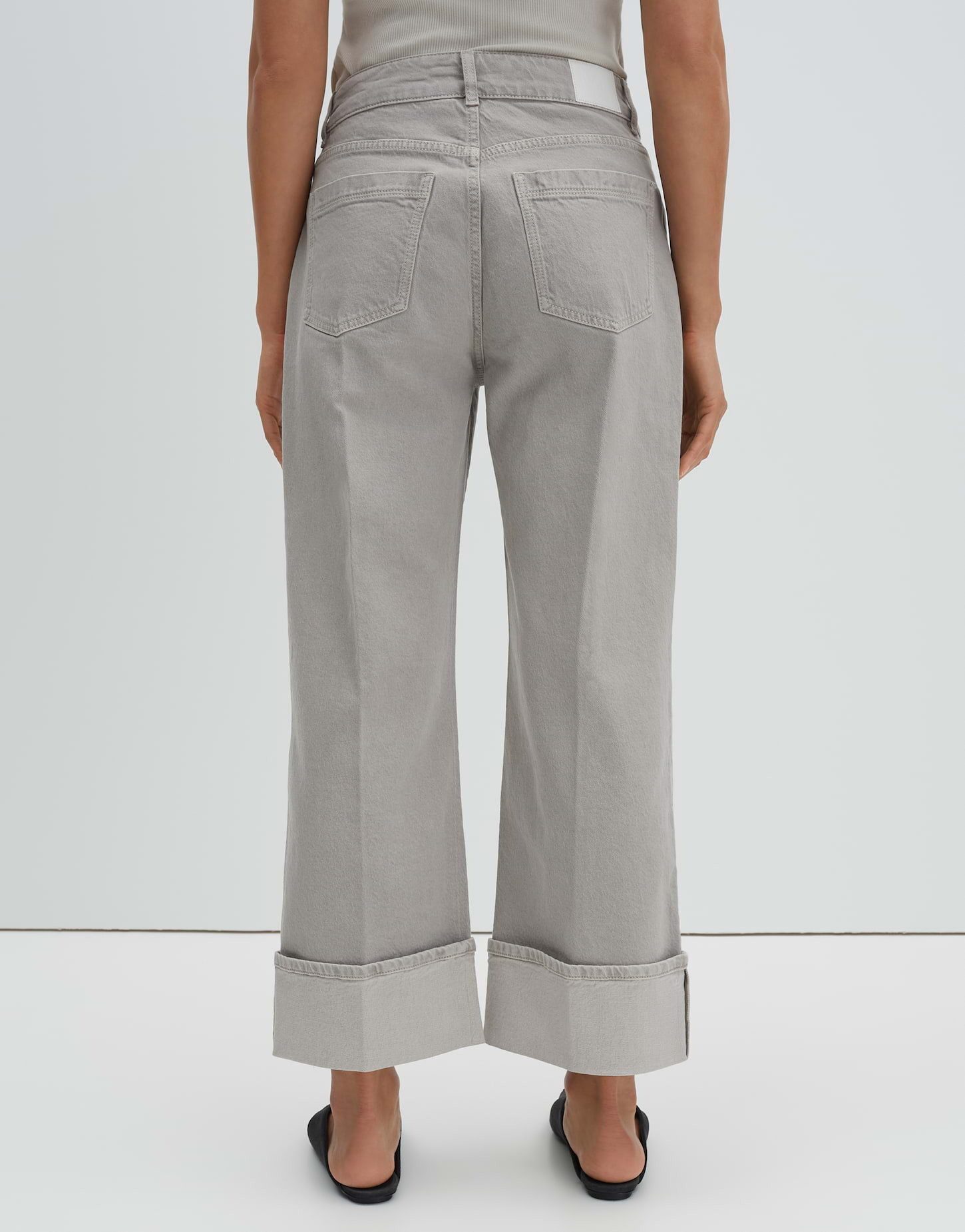 someday Relax-fit-Jeans Corah turn up sleek Mid Rise, Bügelfalten und Aufschlag am Saum