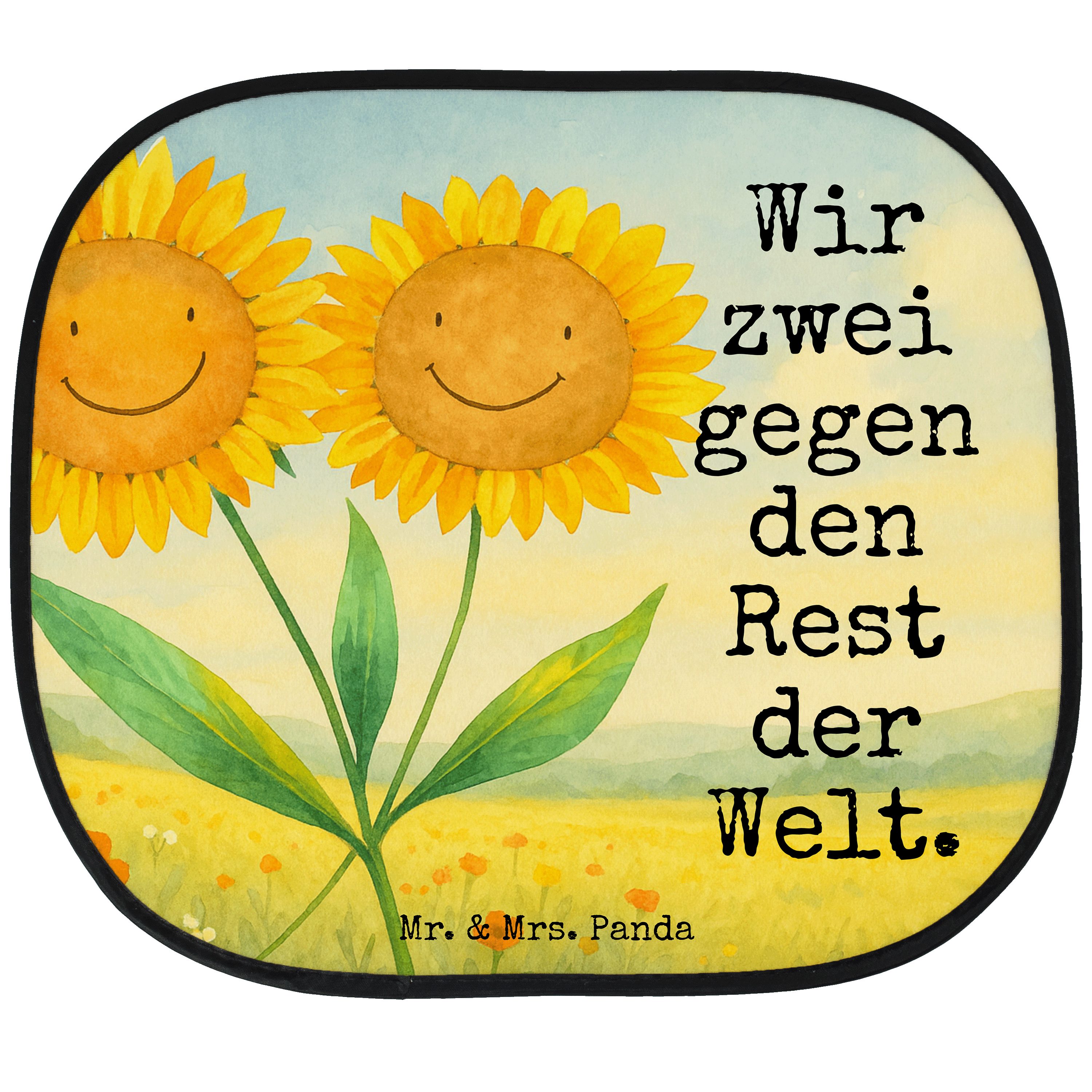 Mr. & Mrs. Panda Sonnenschutz Blume Sonnenblume Design, Sonnenschutz Fürs Auto, Weiß, Lieblingsmens, Seidenmatt, Scheibenschutz Auto Auto Sonnenschutz Sonnenschutz für Auto