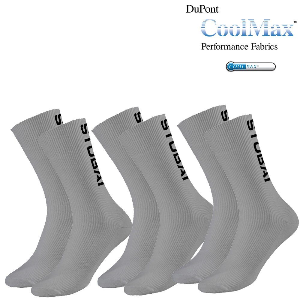 Laufsocken Stubai - 3 Paar Coolmax Funktionssocken antibakterielle Sportsocken