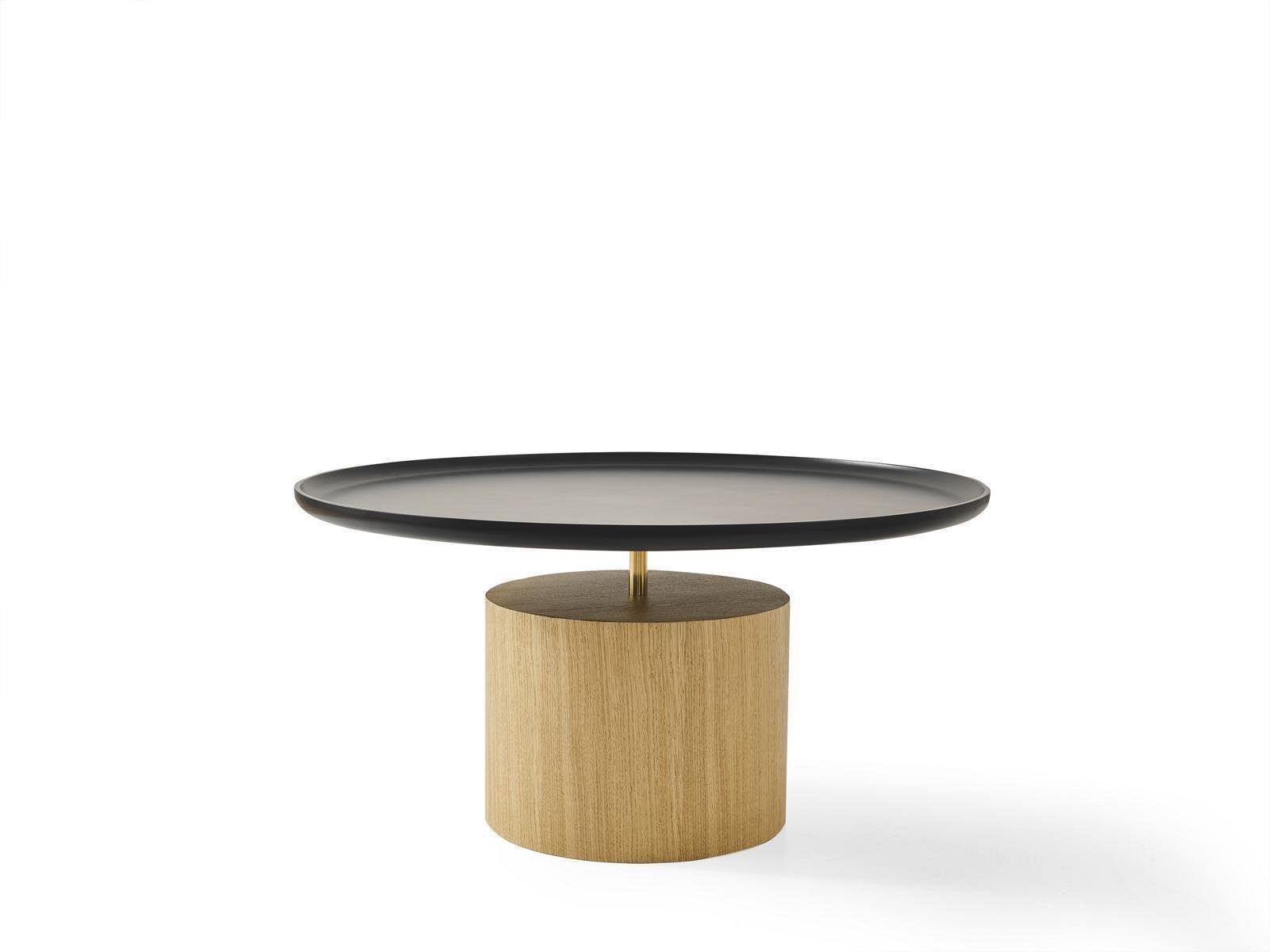 JVmoebel Couchtisch Couchtisch Luxus Holz Couchtisch Tisch Beistelltisch) (2-St., Schwarz Runde Tische Design Beistelltisch 
