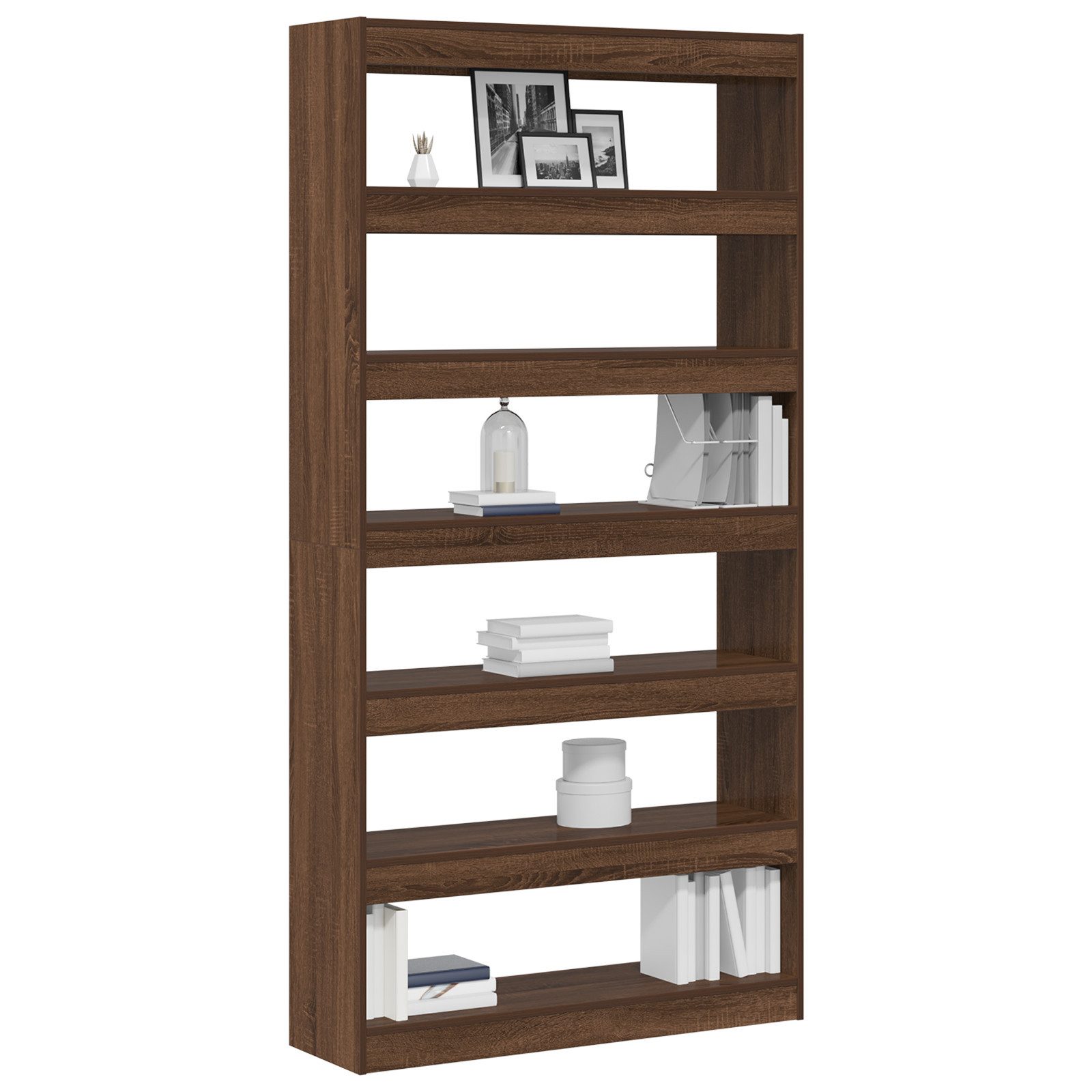 vidaXL Bücherregal Bücherregal Braune Eiche Holzwerkstoff günstig online kaufen