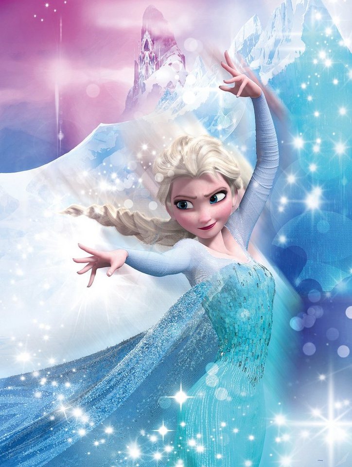 Komar Poster Frozen 2 Elsa Action, Disney (1 St), Kinderzimmer,  Schlafzimmer, Wohnzimmer