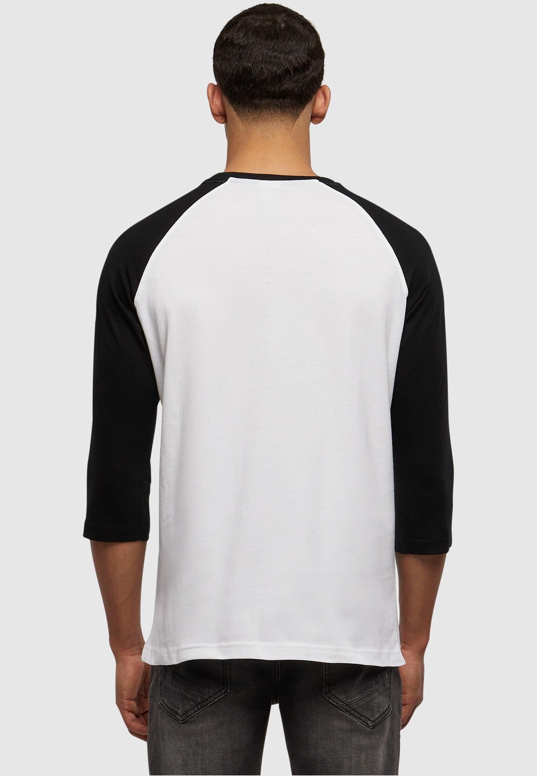 Contrast 3/4 CLASSICS URBAN Sleeve T-Shirt Herren Raglan Tee (1-tlg) white/black