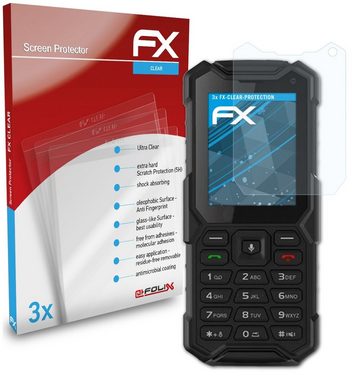 atFoliX Schutzfolie Displayschutz für myPhone Hammer 5 Smart, (3 Folien), Ultraklar und hartbeschichtet