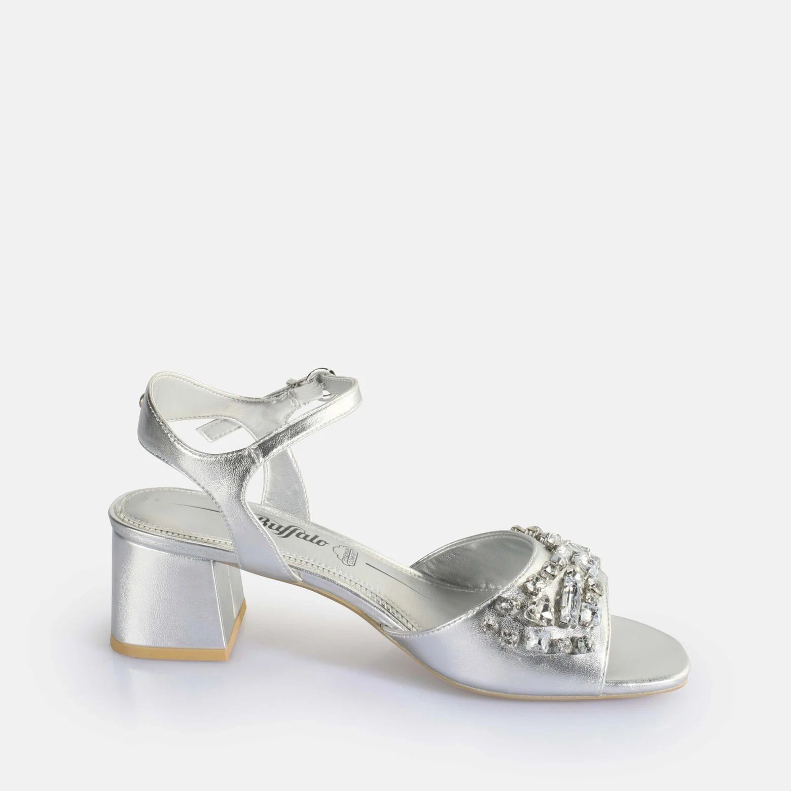 LILLY Buffalo Buffalo CAGE Sandalette SILVER Sandalette