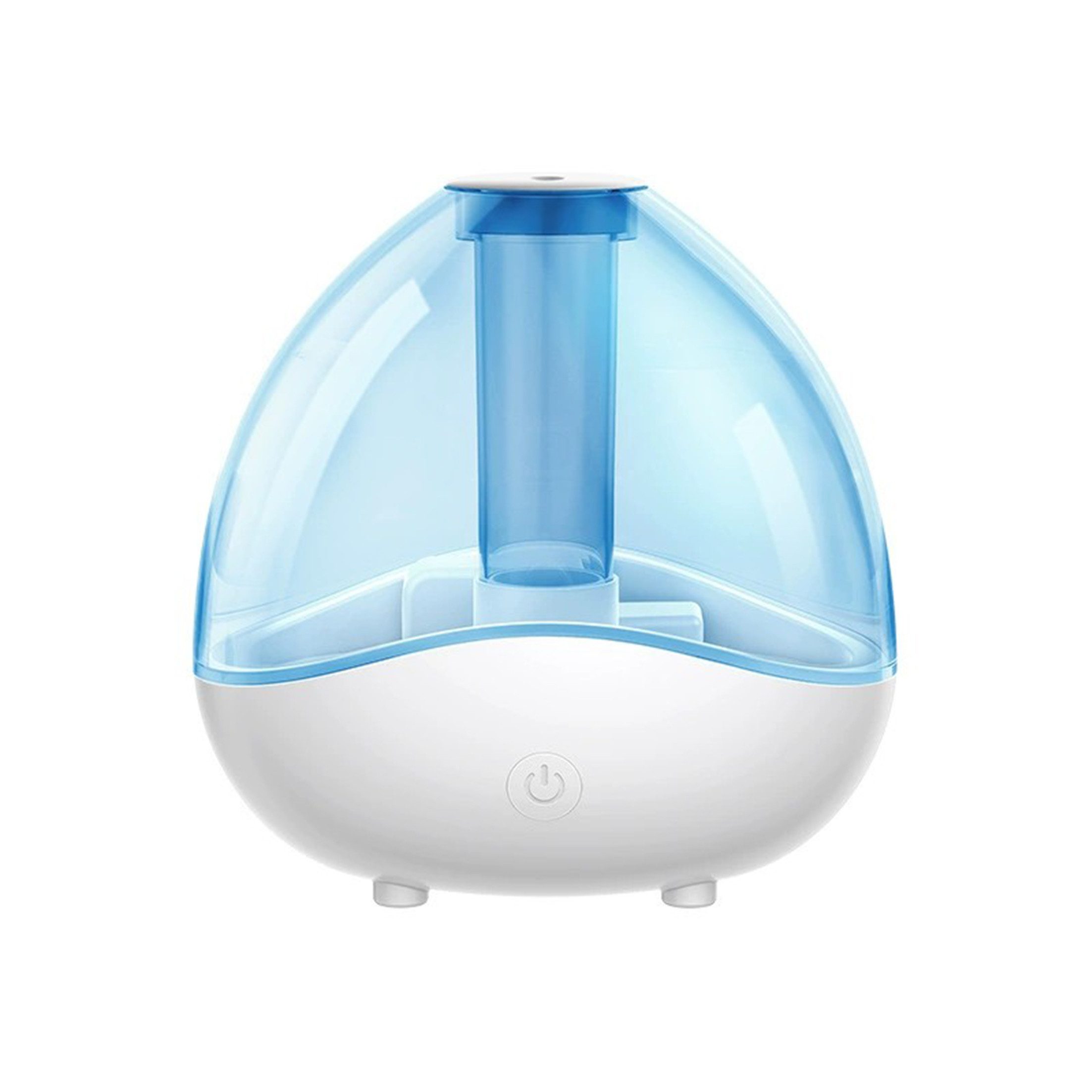 KINSI Luftbefeuchter Luftbefeuchter Großkapazität – Transparentes Design mit LED-Nachtlicht, 1,5 l Wassertank, Starkes Sprühvolumen für Wohnzimmer, Schlafzimmer & Büro