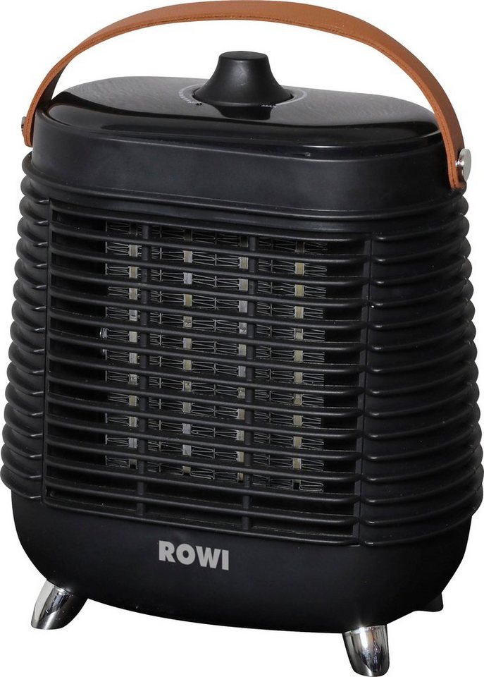 ROWI Keramikheizlüfter HKH 1500/1/1 Retro, 1500 W, Stufenloser  Thermostatregler zur Regulierung der Wunschtemperatur