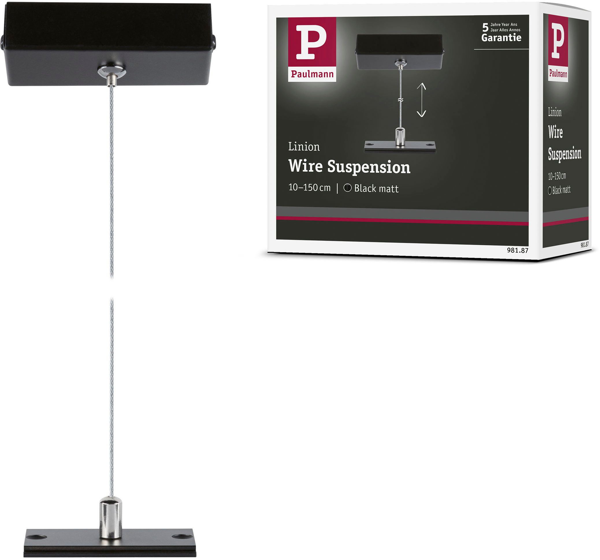 Paulmann Schienensystem-Leuchten Linion Seilabhängung 1,5m, 0,15 cm, (1-tlg)