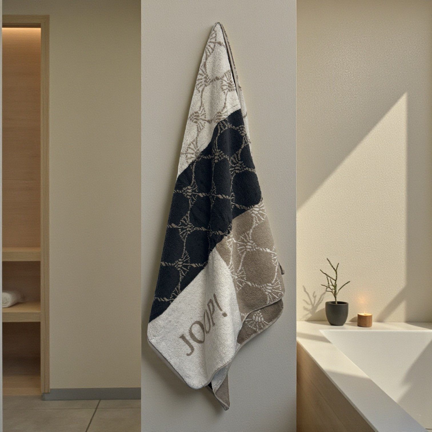 JOOP! Duschtuch Cornflower Sauna 1719 Saunatuch, 100% Baumwolle