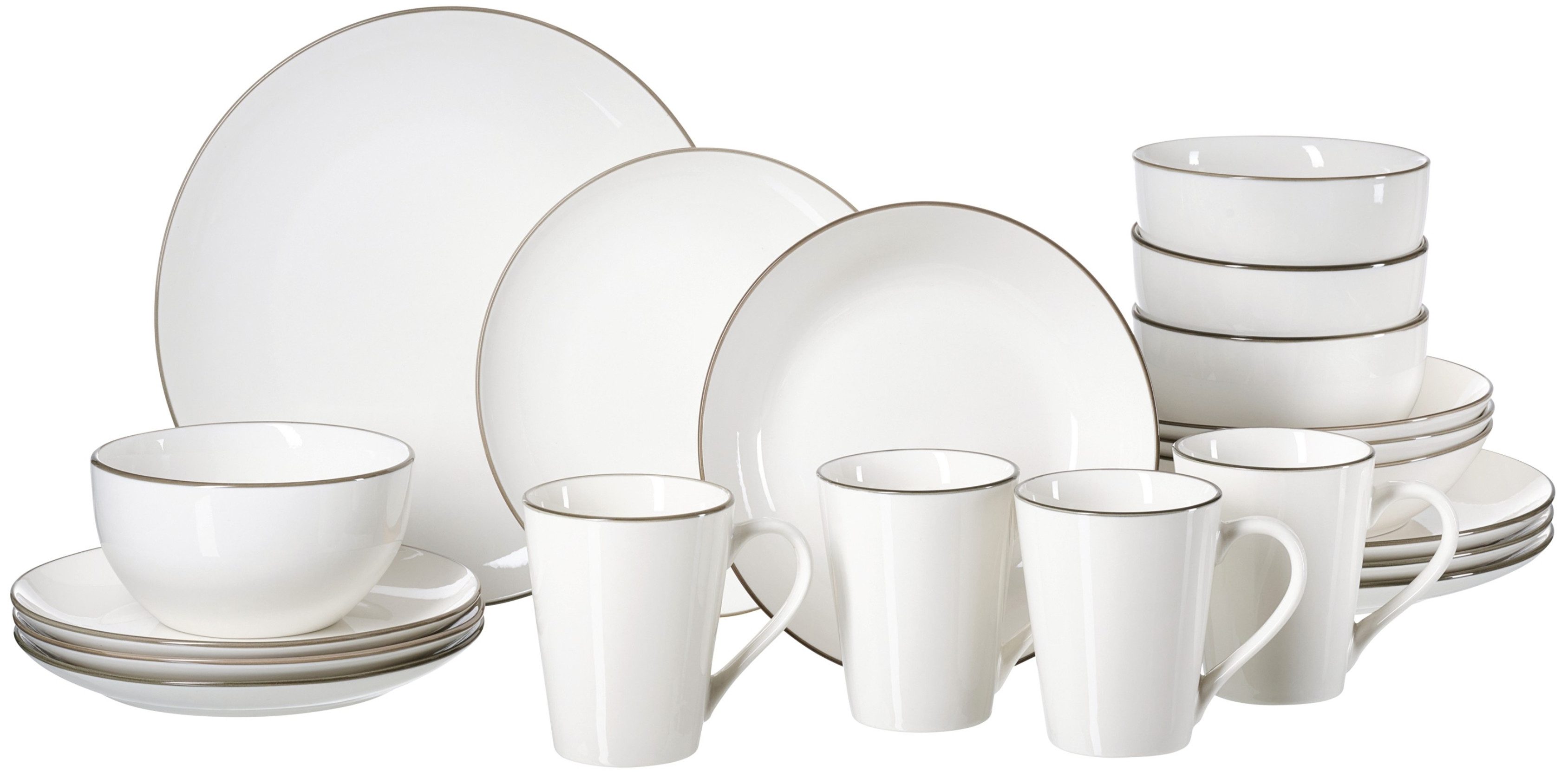 Ritzenhoff & Breker Комбинированное обслуживание Adela (20-tlg), 4 Personen, Porzellan, aus Porzellan für 4 Personen