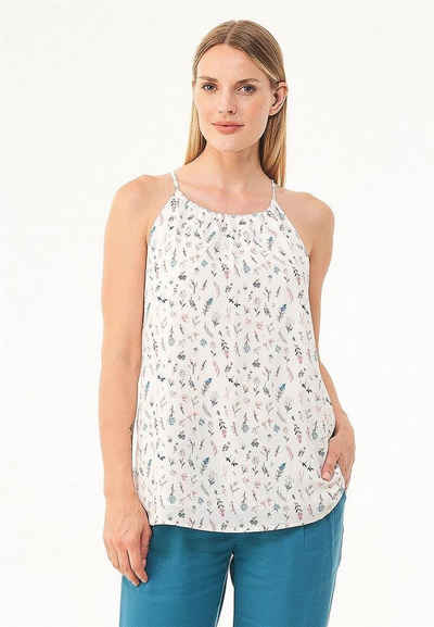 ORGANICATION 2-in-1-Top Women's All-Over Printed Top in Flower Print