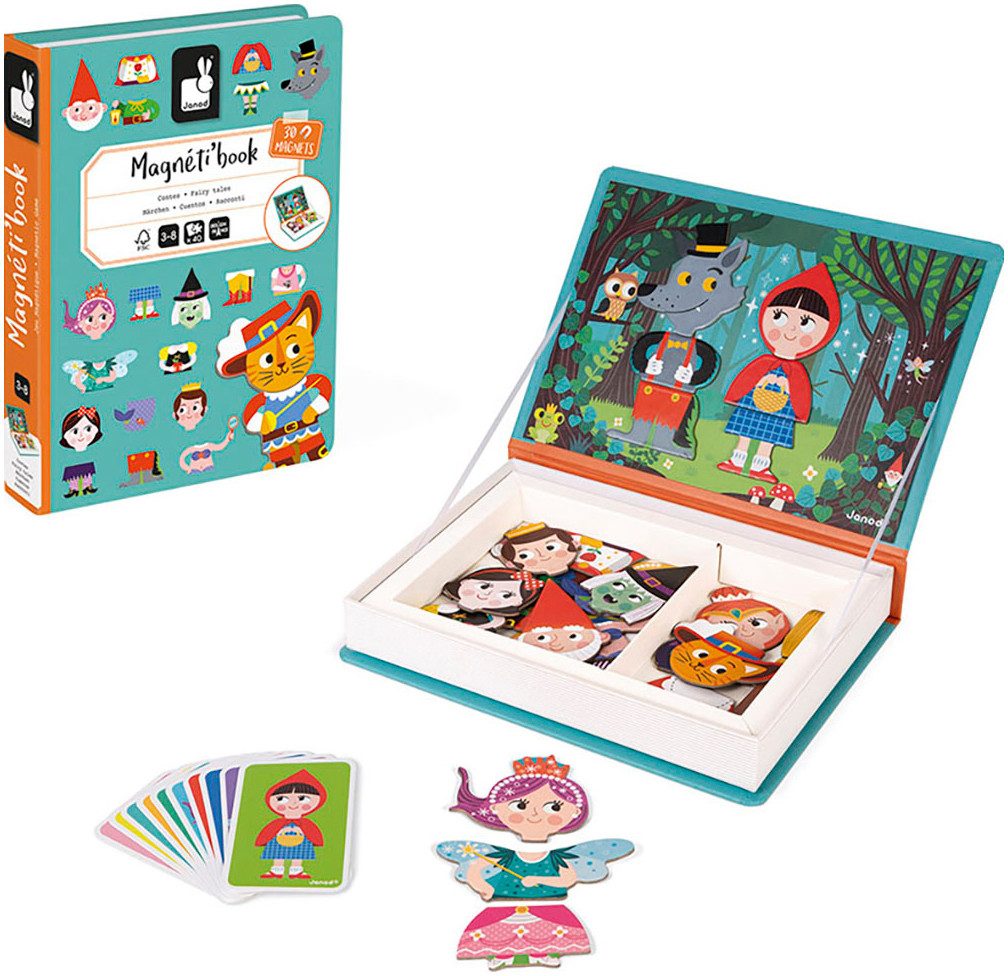 Janod Обучающие игрушки Magnetbuch - Märchen, FSC® - schützt Wald