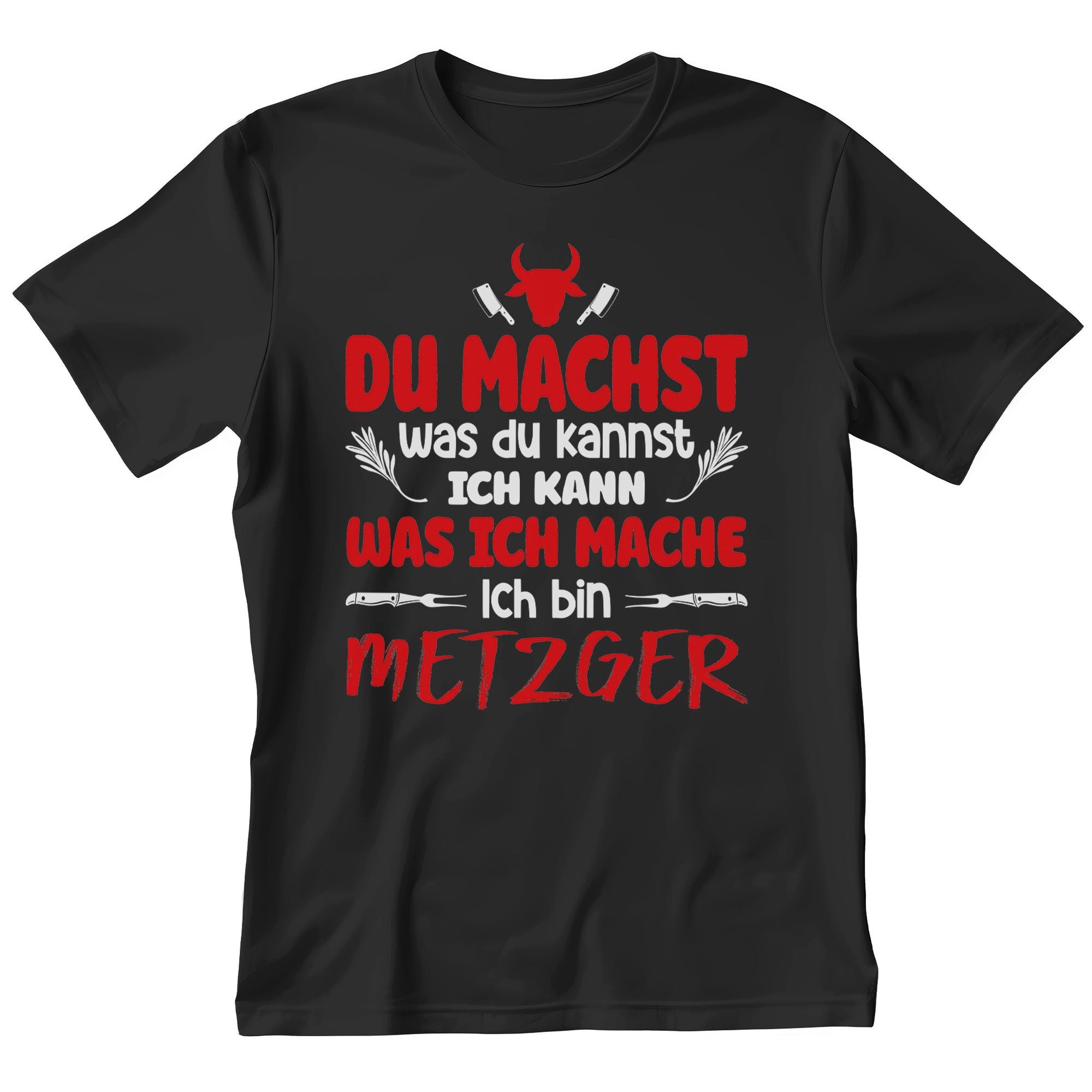 T-Shirt Metzger Geschenk Männer Spruch Beruf Abschluss