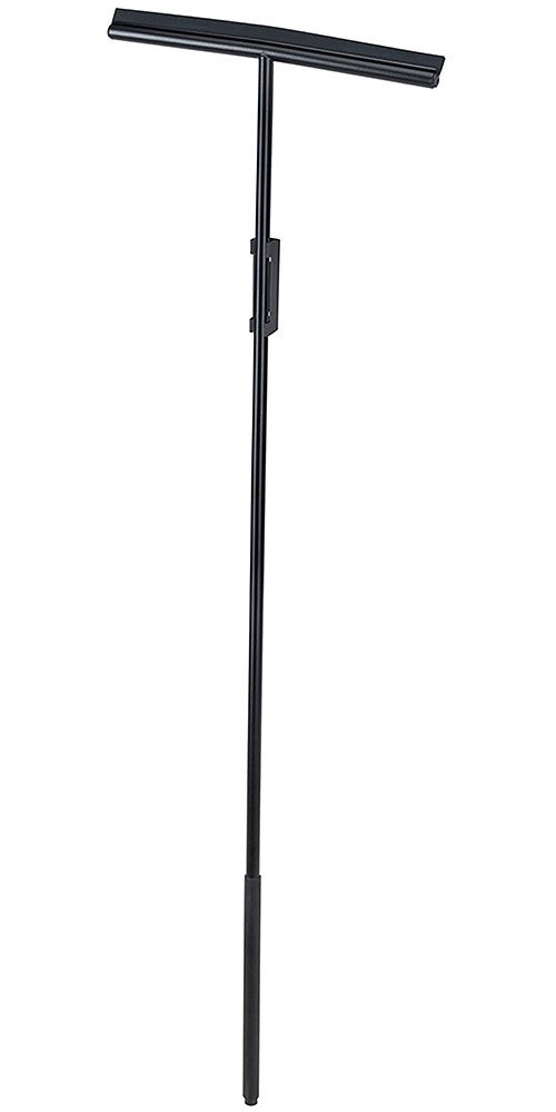 WENKO Wasserabzieher Modell Rosole, Boden- und Fensterwischer mit Wandhalter, Edelstahl, 40 cm Wischbreite