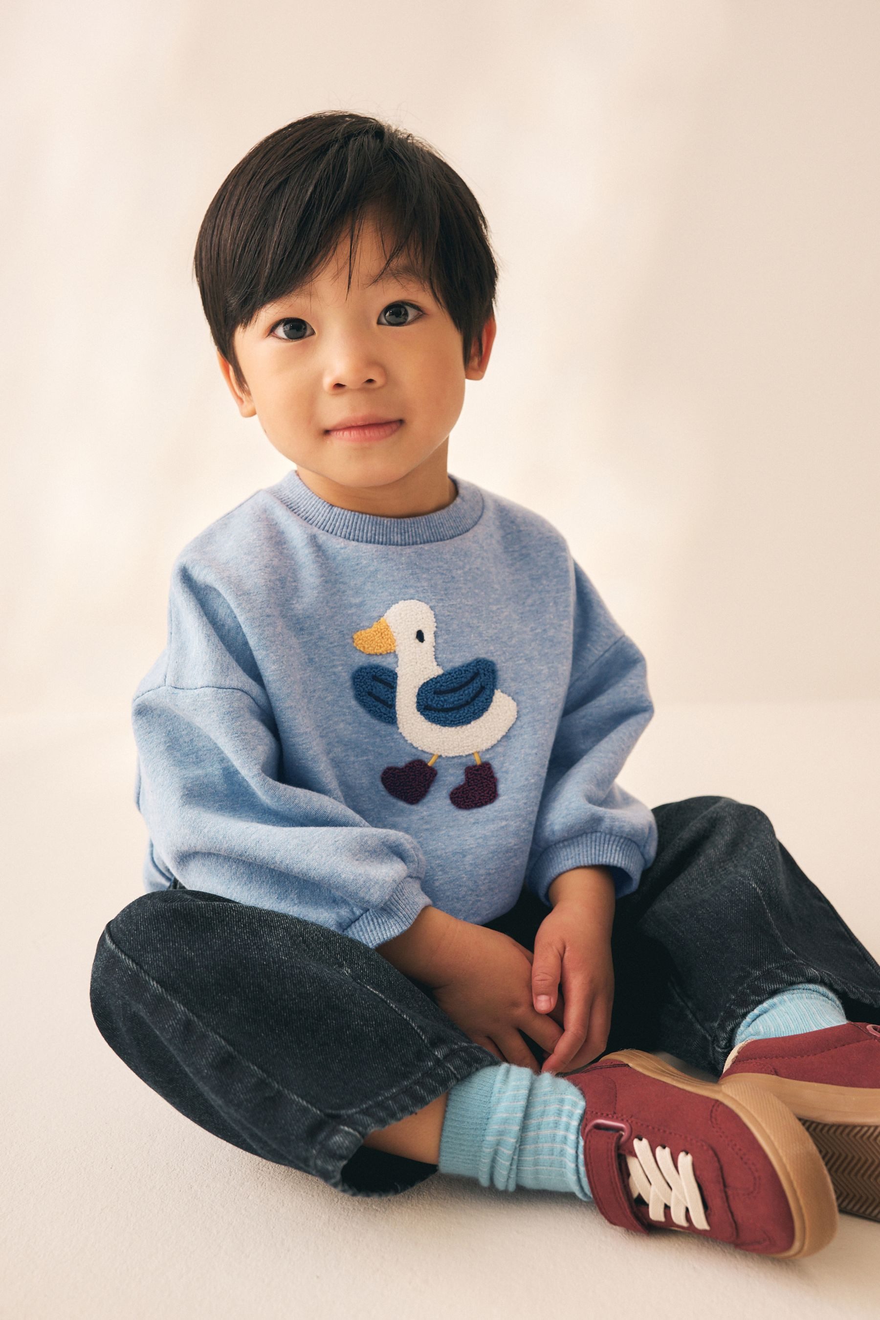 Next Sweater Rundhals-Sweatshirt mit Print (1-tlg) – Bild 4 von 5