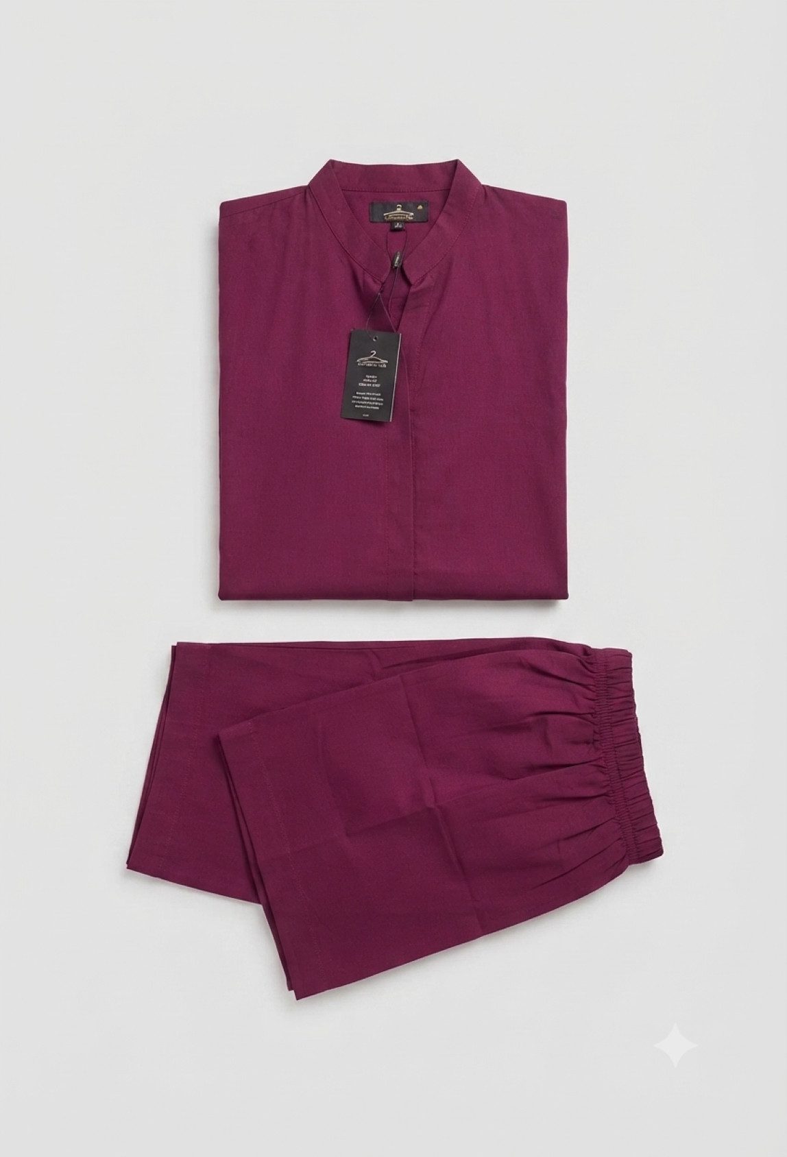 PfauGermany Langarmhemd All day Comfort Wear .Co-Ord set .2pcs .Hemd +Palazzo Hose – Bild 3 von 4