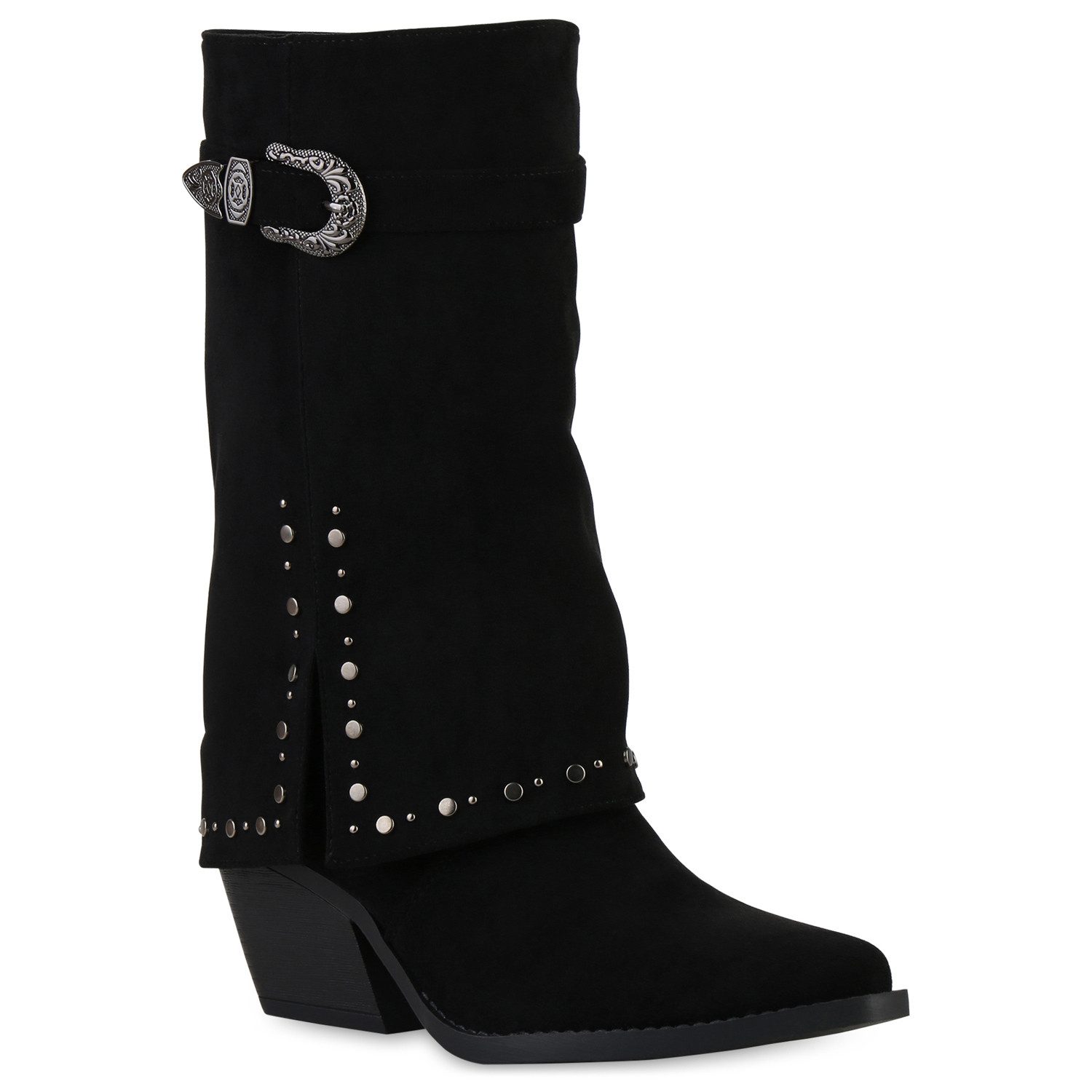 VAN HILL 841523 Cowboystiefel Damen Cowboystiefel Stiefel Spitze Nieten Hol günstig online kaufen