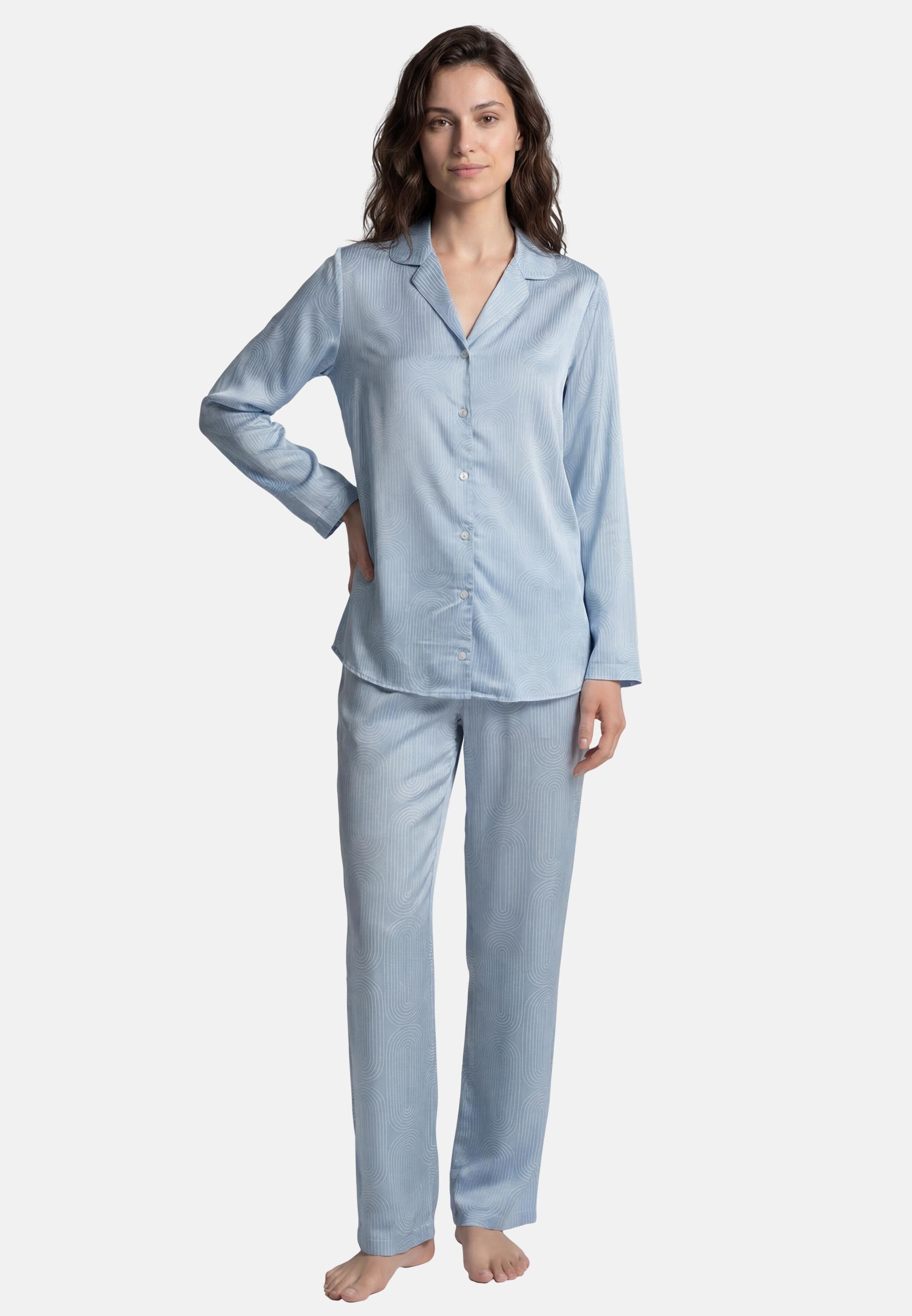 seidensticker Pyjama Classic Web (Set, 2 tlg) Pyjama - Atmungsaktiv - Set aus Langarm-Oberteil und langer Hose