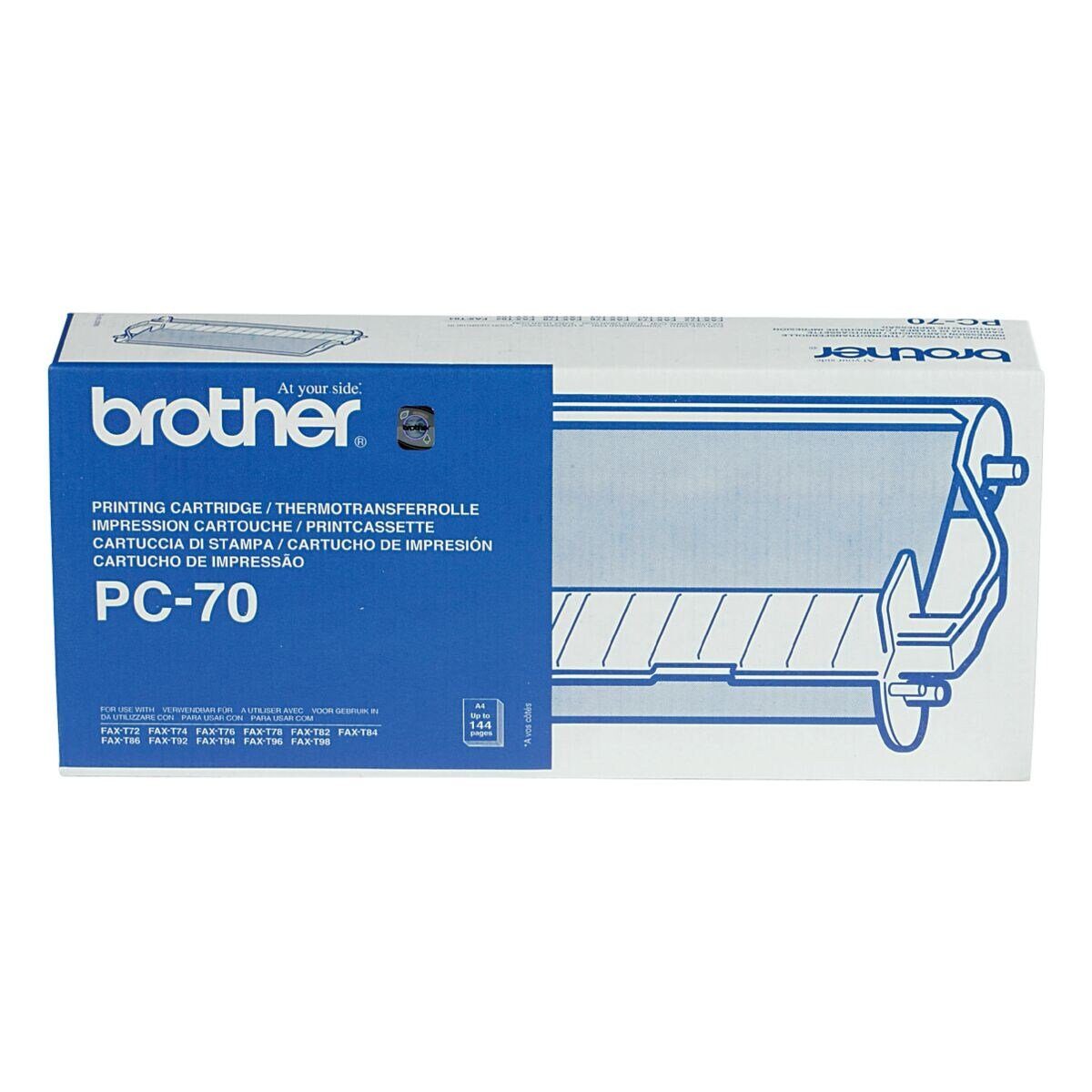 Brother Fax Thermotransfer-Rolle PC-70