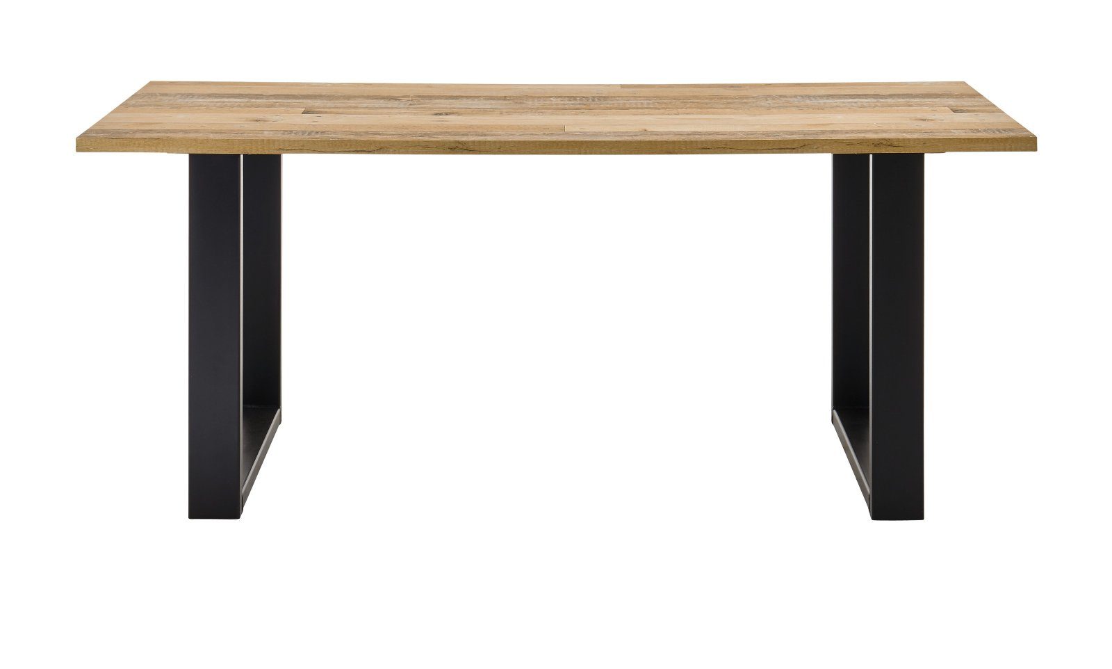 IMV Esstisch Stove (Tisch in und 80 Used Wood x 180 cm), Vintage-Design Anthrazit