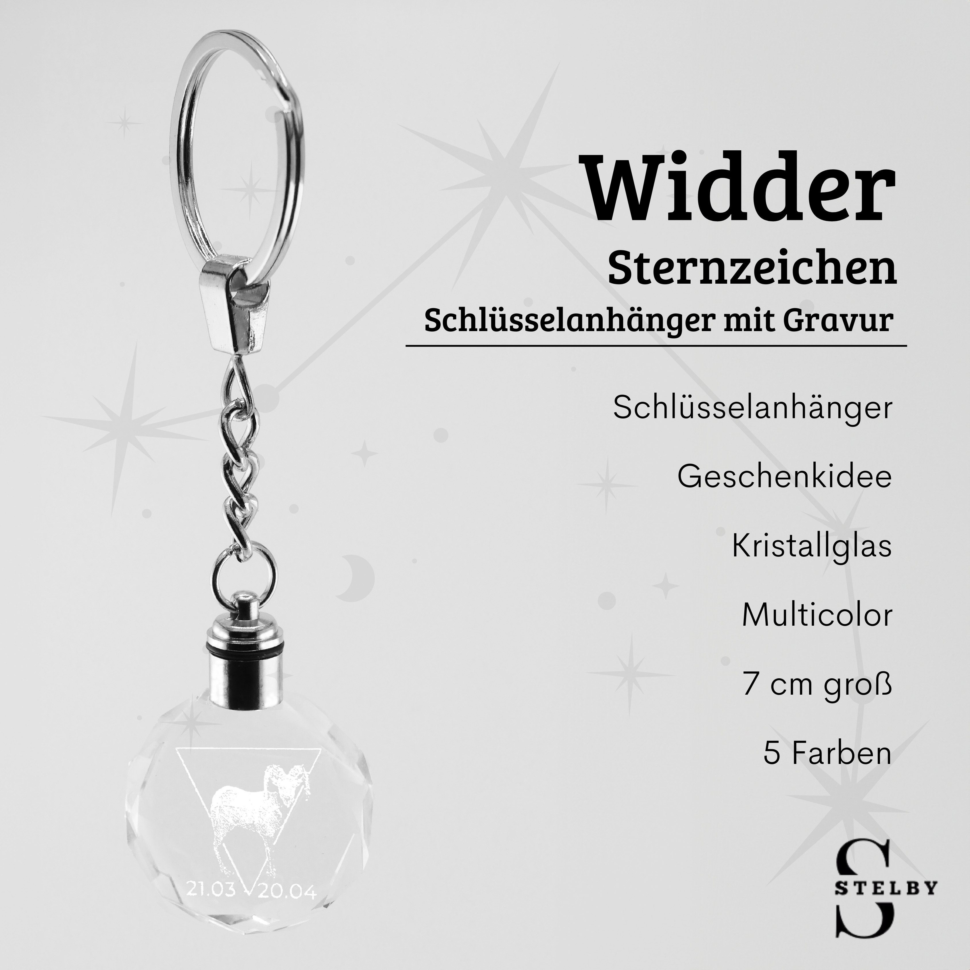 Stelby Schlüsselanhänger Widder Sternzeichen Schlüsselanhänger Multicolor m günstig online kaufen