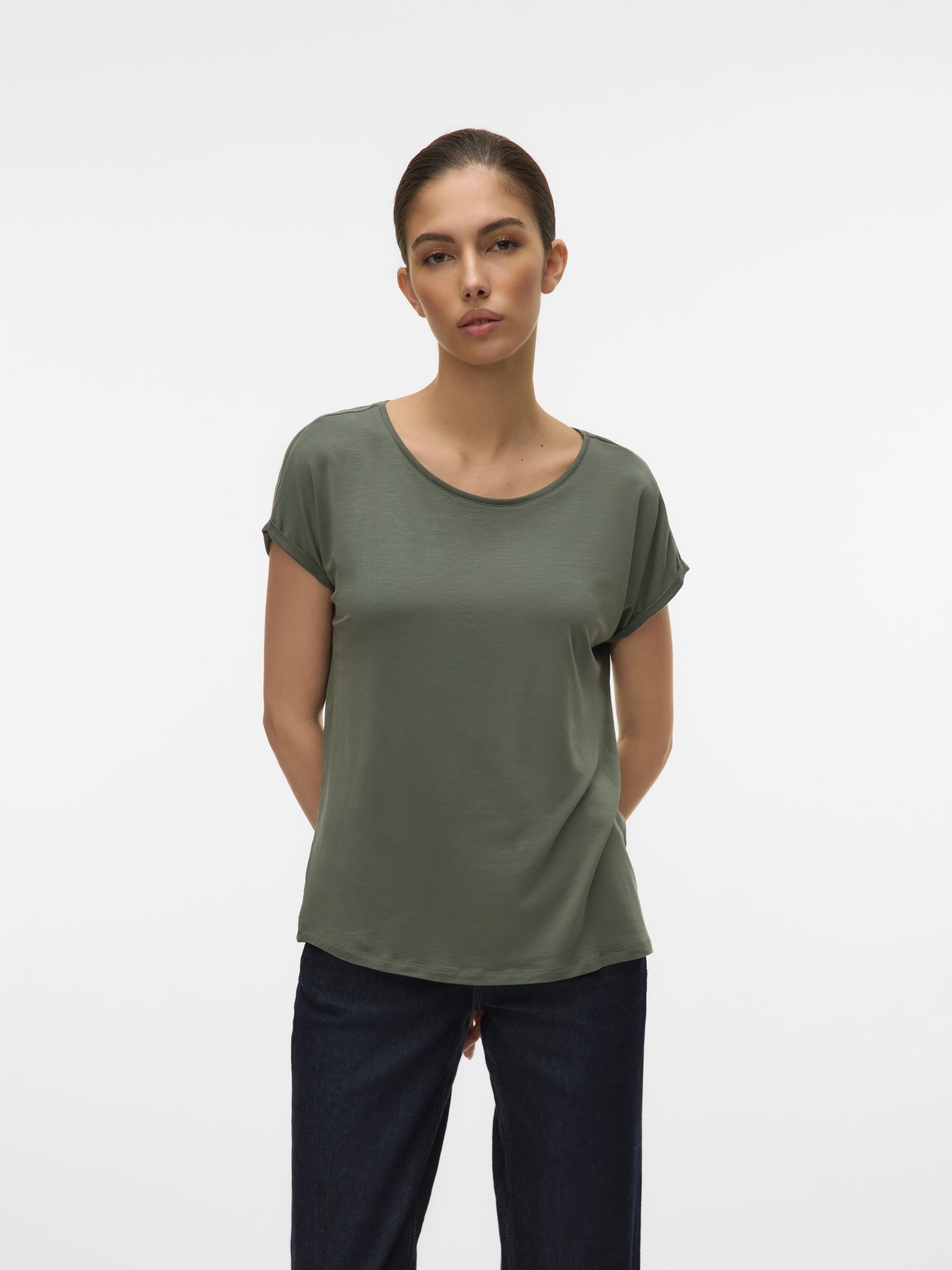 Vero Moda T-Shirt 2er-Pack Einfarbiges Stretch günstig online kaufen